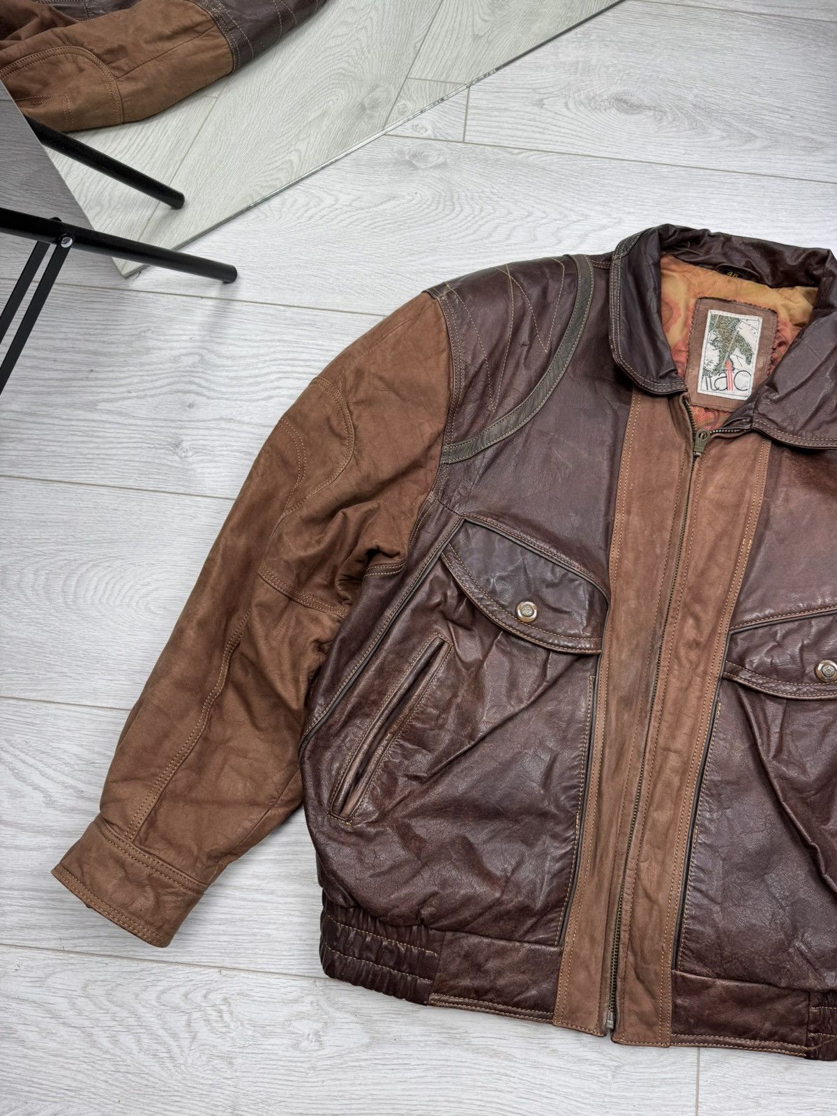 Hysteric Glamour CRAZY RICK OWENS STYLE SUEDE LEATHER JACKET FUR HOOD SWAG Size US M / EU 48-50 / 2 - 2 Thumbnail