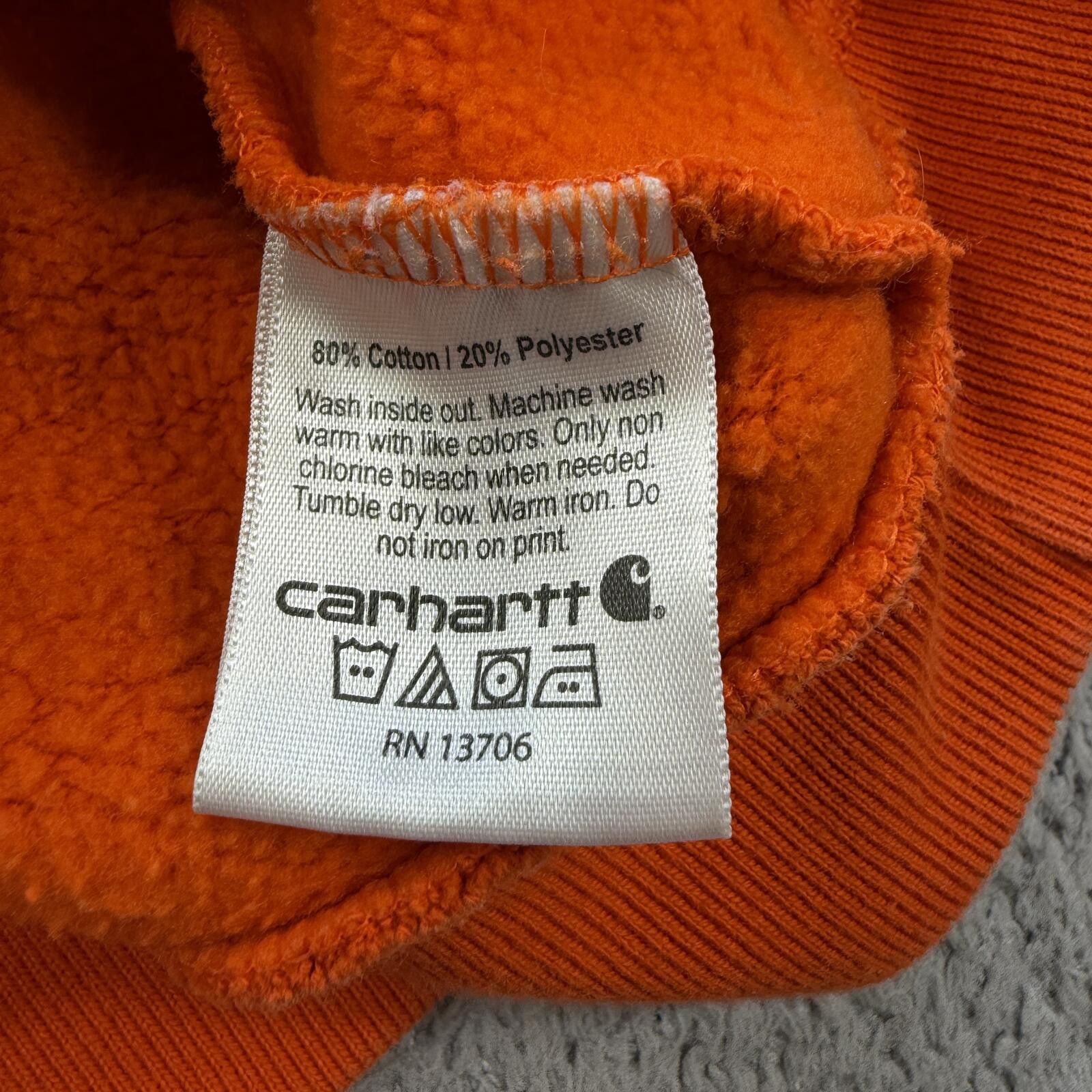 Carhartt Carhartt Youth Hoodie Orange Pullover Sweatshirt Kids M 10 Size US M / EU 48-50 / 2 - 5 Thumbnail