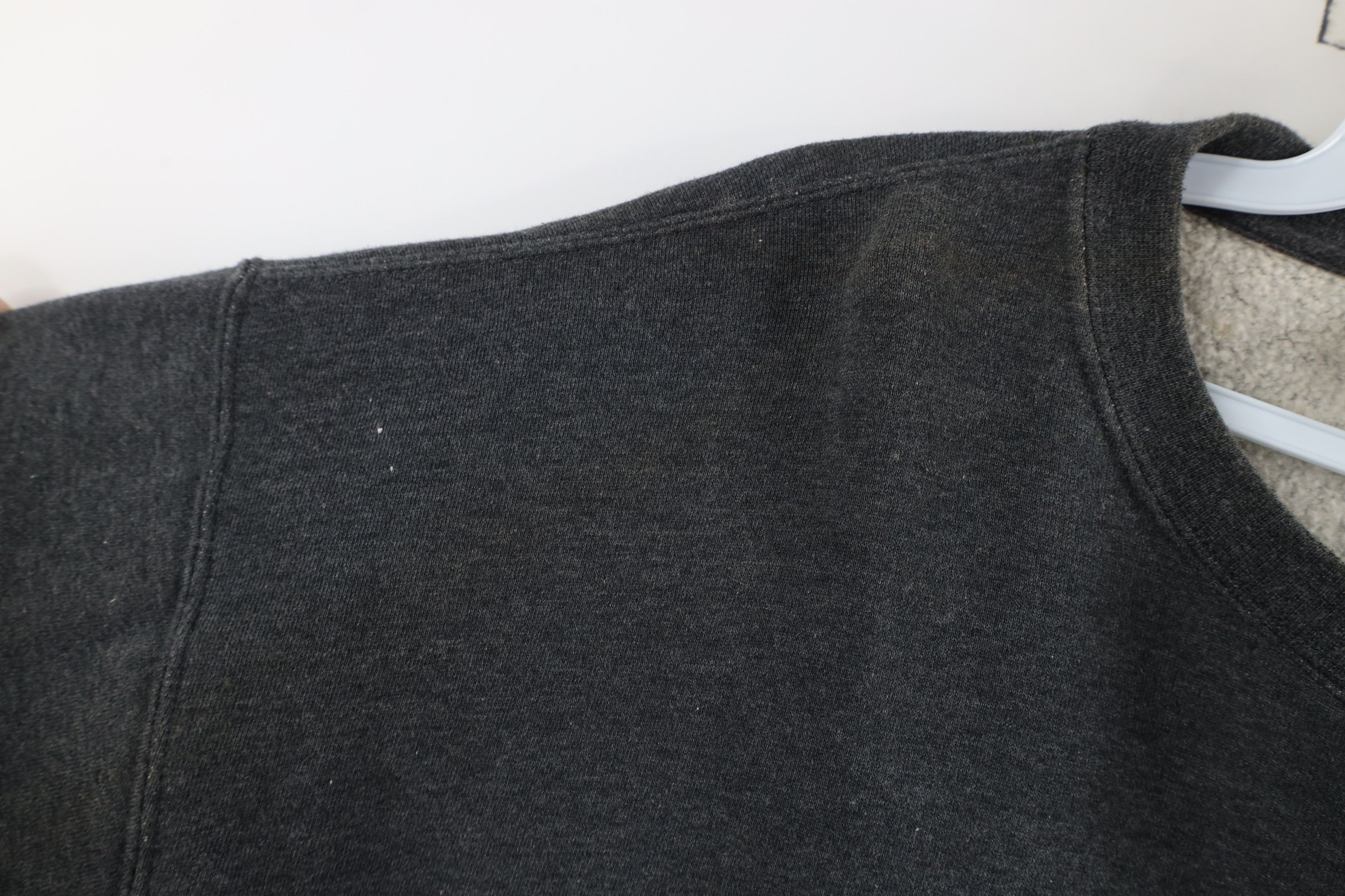 Vintage Vintage 90s Streetwear Blank Crewneck Sweatshirt Gray Size US XL / EU 56 / 4 - 4 Thumbnail