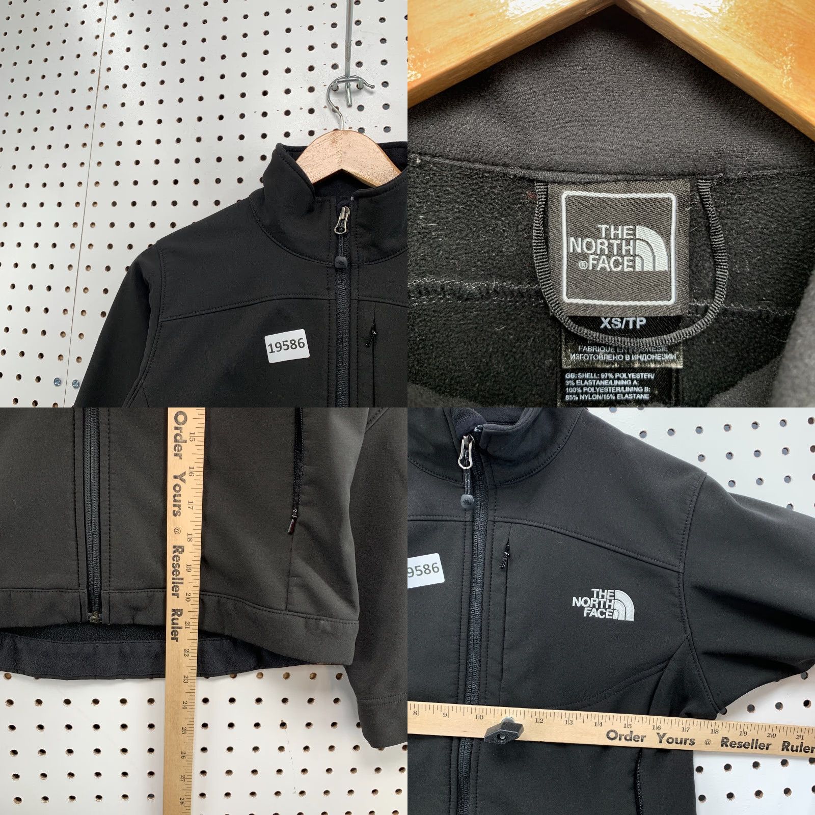 The North Face VINTAGE The North Face APEX Jacket Womens Back Full Zip Casual Outdoor XS Black 18x21 Mens Womens Size XS / US 0-2 / IT 36-38 - 8 Thumbnail
