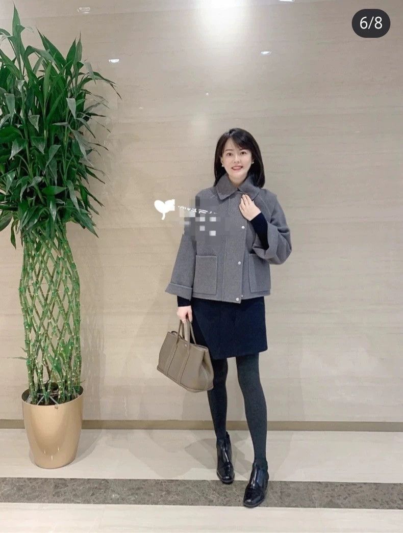 Loewe Loewe Grey woolen tweed short coat Size XS / US 0-2 / IT 36-38 - 8 Thumbnail