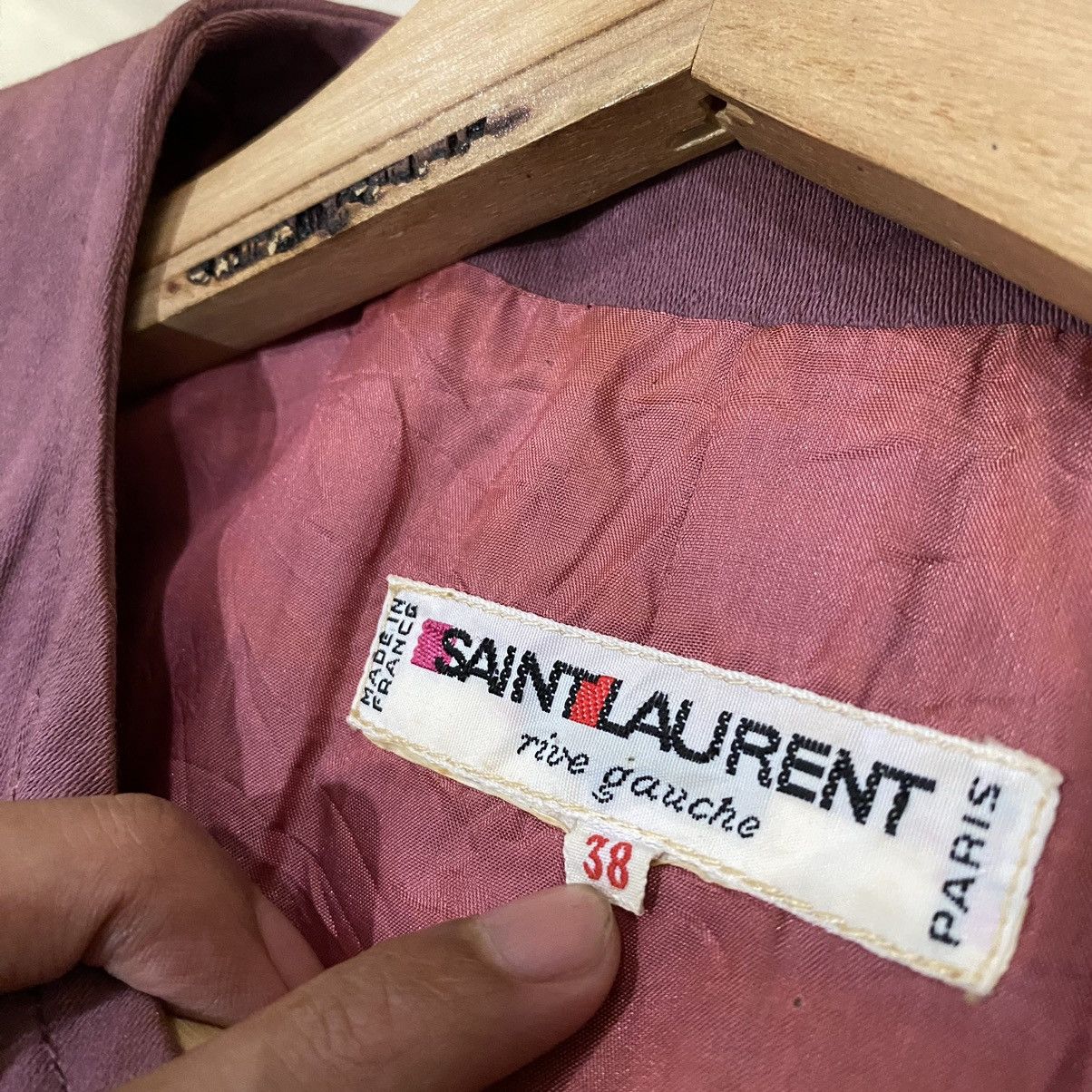 Designer × Saint Laurent Paris 🔥VINTAGE SAINT LAURENT PARIS CROP JACKET Size S / US 4 / IT 40 - 7 Thumbnail
