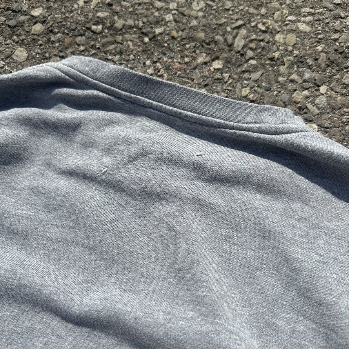 Maison Margiela Maison Marjiela Gray Sweater With Leather Inserts Size US M / EU 48-50 / 2 - 6 Thumbnail