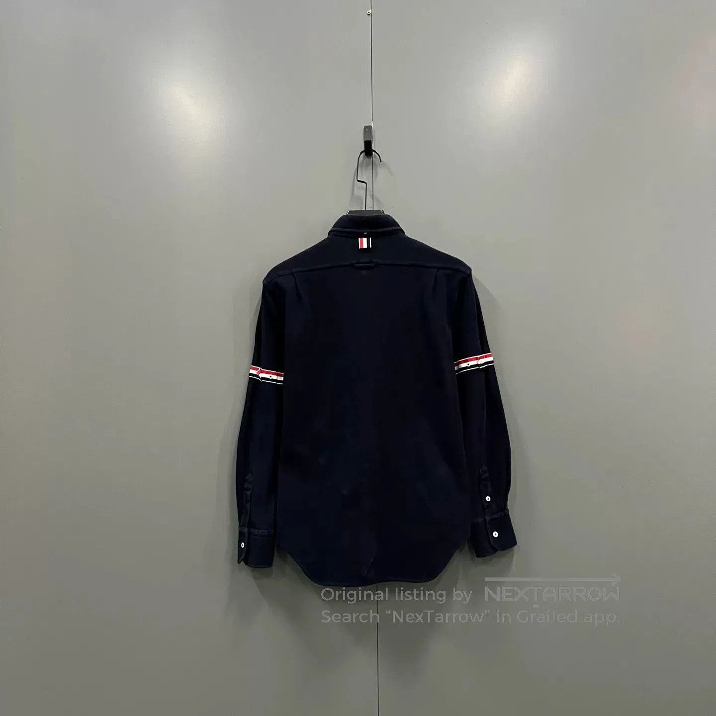 Thom Browne Thom Browne Navy Stripe Sleeve Shirt. Size US XS / EU 42 / 0 - 2 Thumbnail