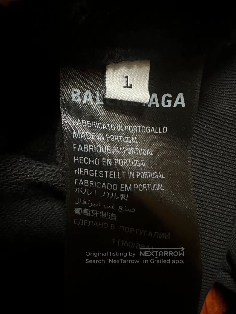 Balenciaga Balenciaga Printed Note Overlap Sweatshirt Size US S / EU 44-46 / 1 - 4 Thumbnail