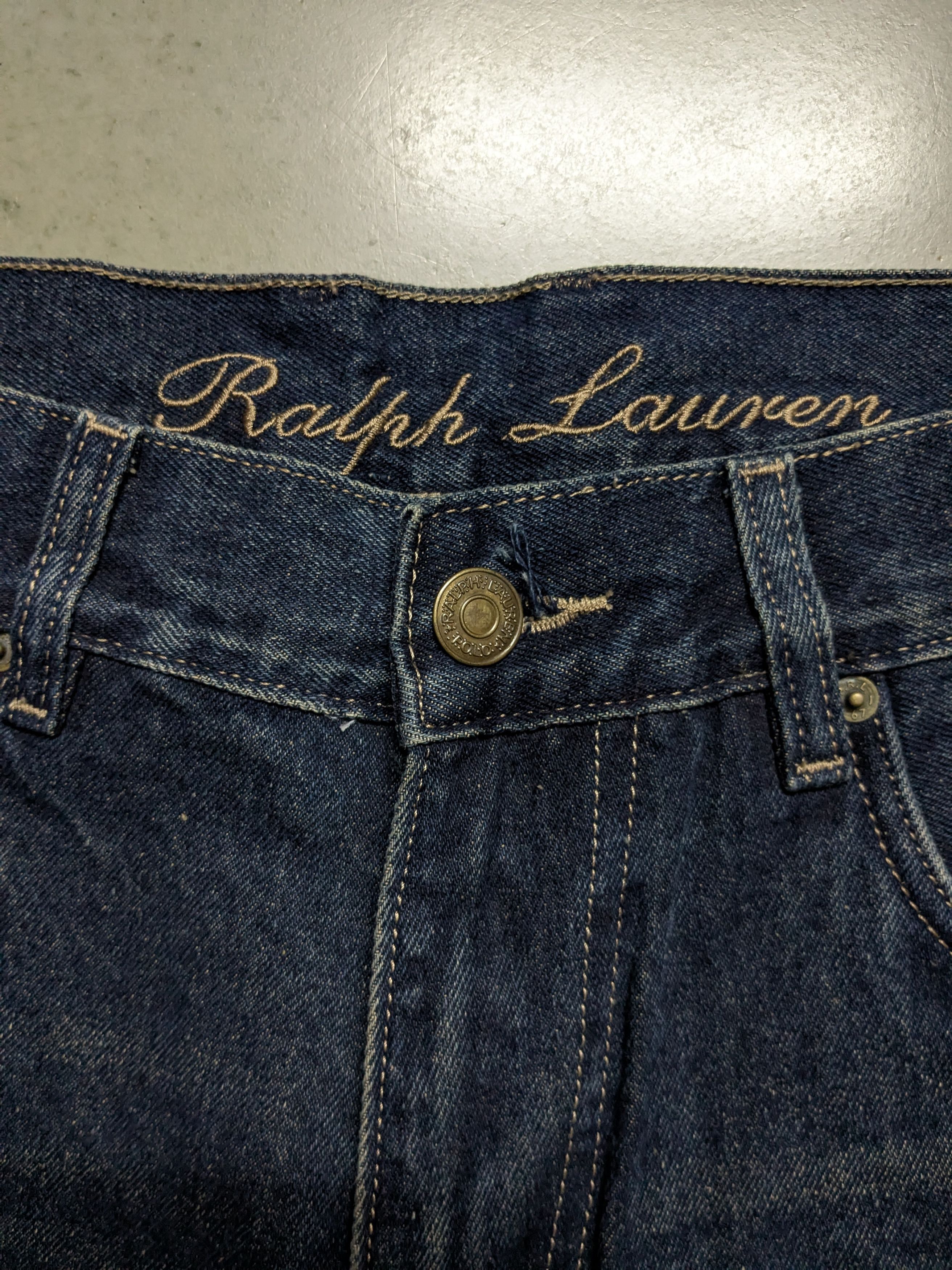 Polo Ralph Lauren × Ralph Lauren POLO RALPH LAUREN EMBROIDERED BEAR DENIM Size US 36 / EU 52 - 4 Thumbnail