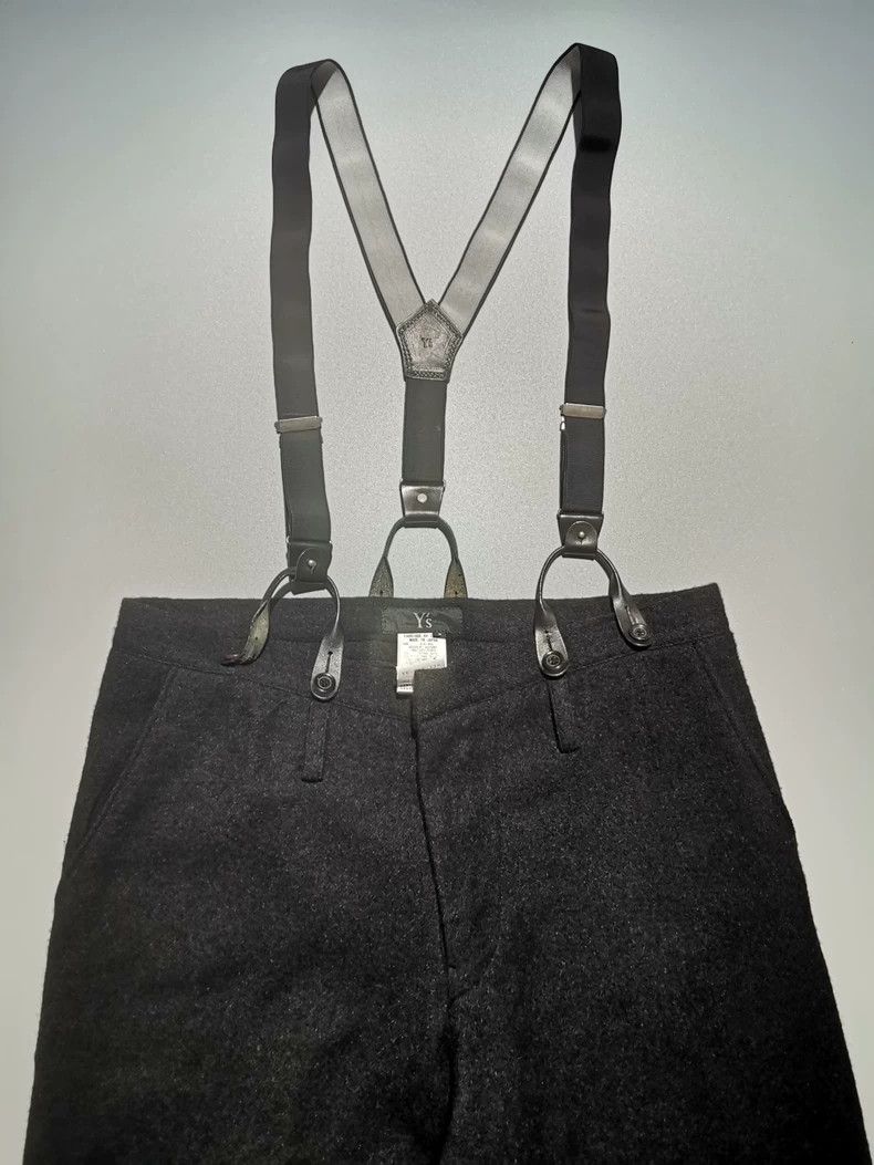 Y's Y's size 2 Wide-leg trousers with suspenders pants Size US 28 / EU 44 - 3 Thumbnail