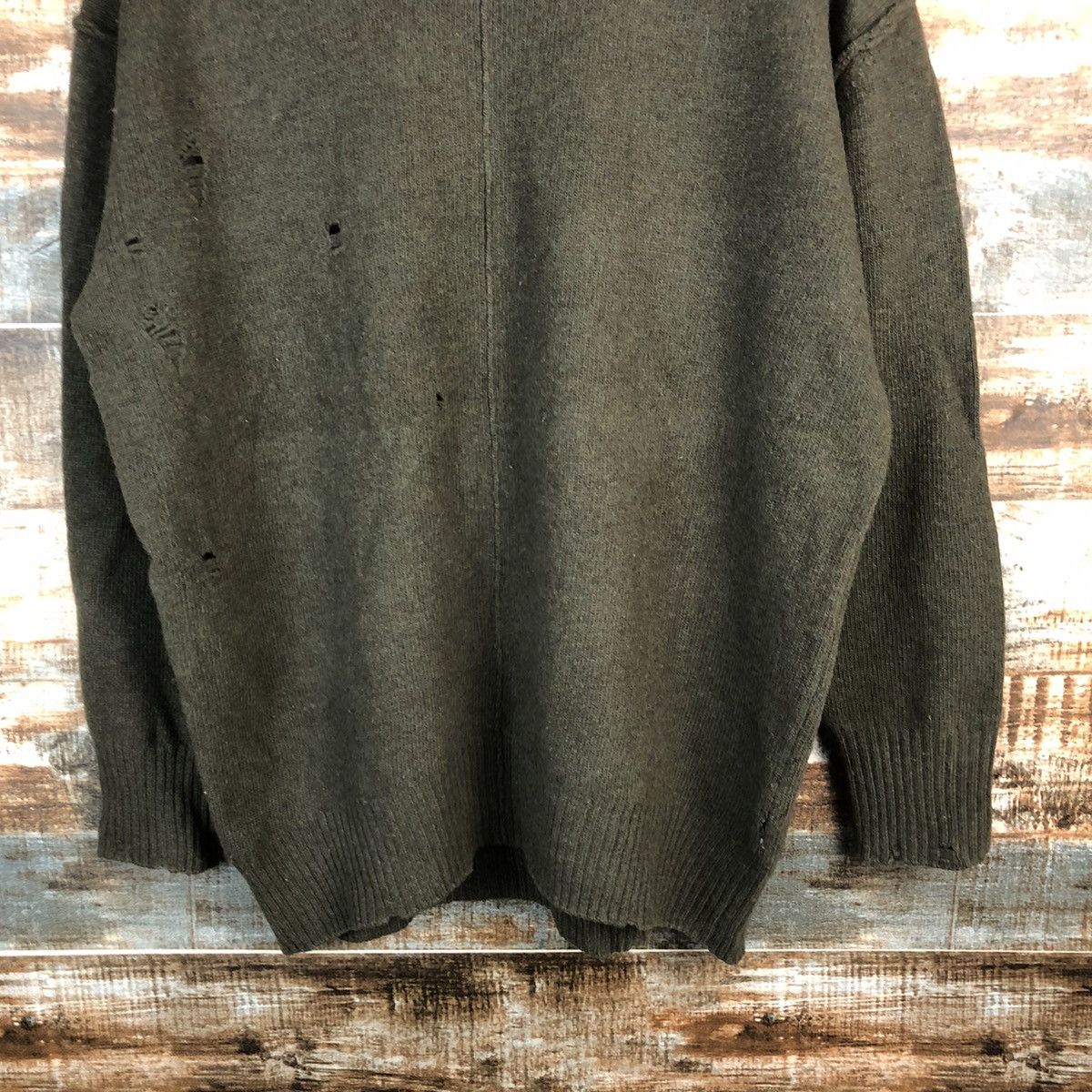 Vintage Muse Green ripped vintage Knitwear #A1648 Size US M / EU 48-50 / 2 - 6 Thumbnail
