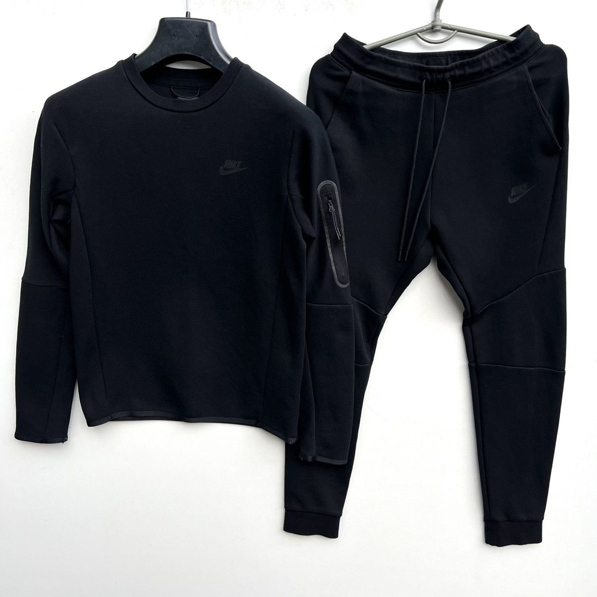 Full Zip Hoodie Tech Fleece Mens Sweatsuits Nike Black Nike Tech