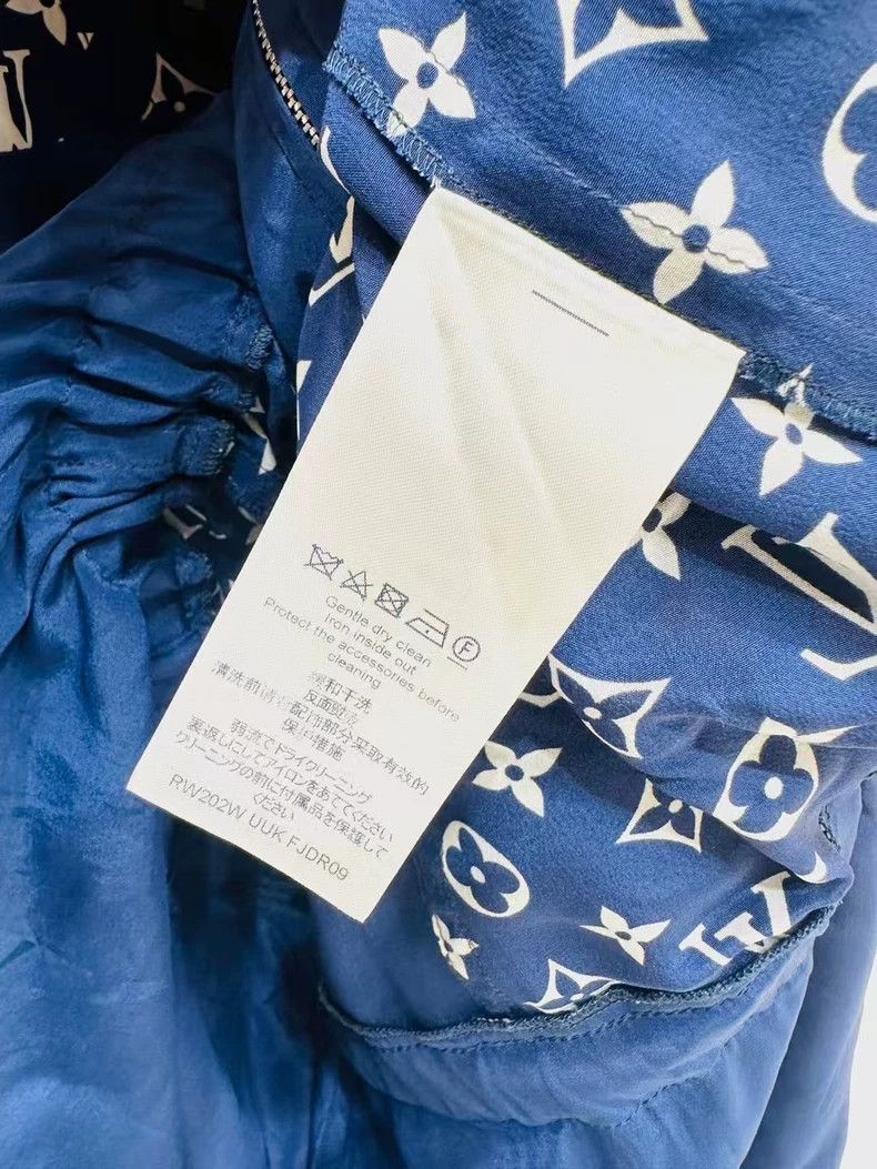 Louis Vuitton Louis Vuitton Blue print silk dress Size XS / US 0-2 / IT 36-38 - 6 Thumbnail