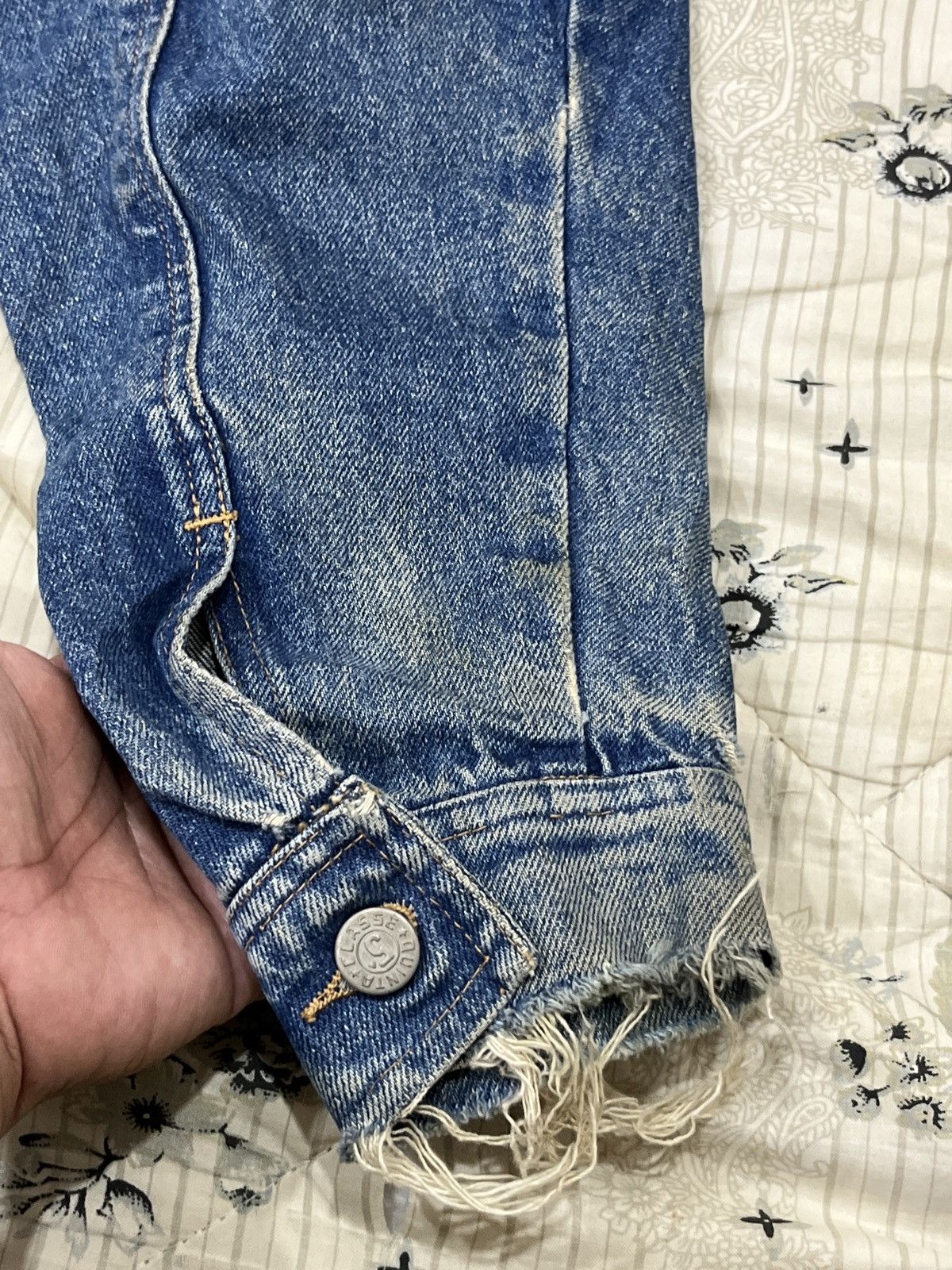 Vintage (Zzzz)🔥🔥RARE VTG 5 CLASSE QUINTA DENIM JACKET Size US L / EU 52-54 / 3 - 19 Thumbnail