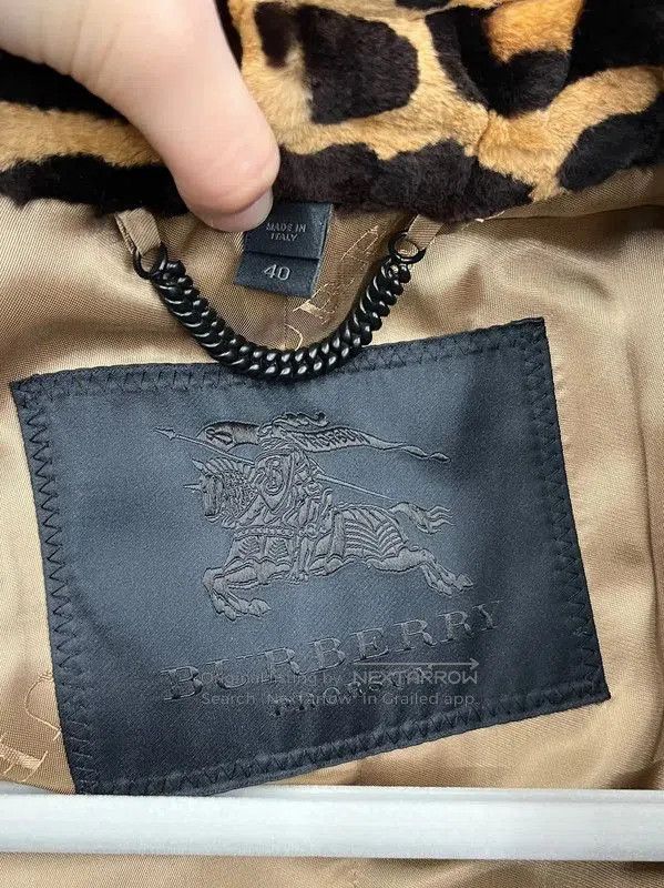 Burberry Burberry Brown Leopard Print Cotton Trench Coat. Size M / US 6-8 / IT 42-44 - 3 Thumbnail