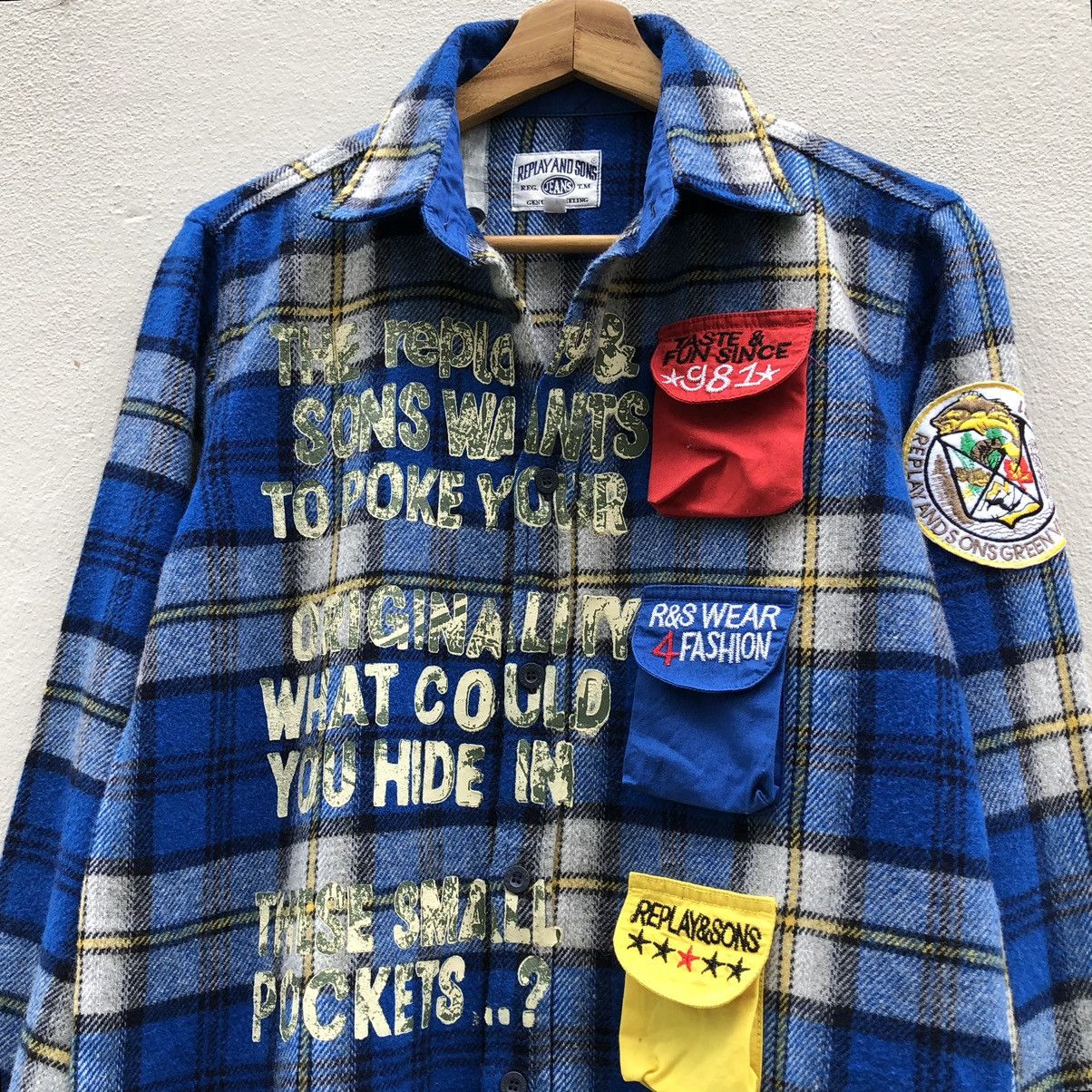 Replay Replay And Sons Flanel Checked Long Sleeve Size US S / EU 44-46 / 1 - 5 Thumbnail