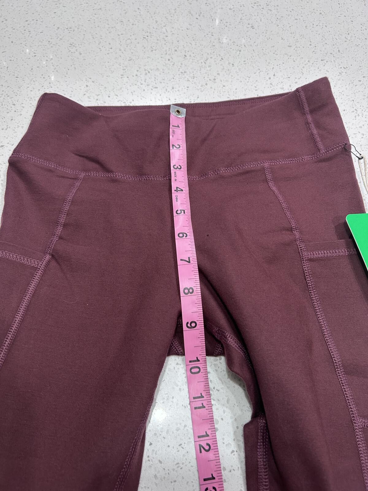 Patagonia Pact Maroon Organic Cotton Athleisure Leggings XS Flawed Size 26" / US 2 / IT 38 - 6 Thumbnail