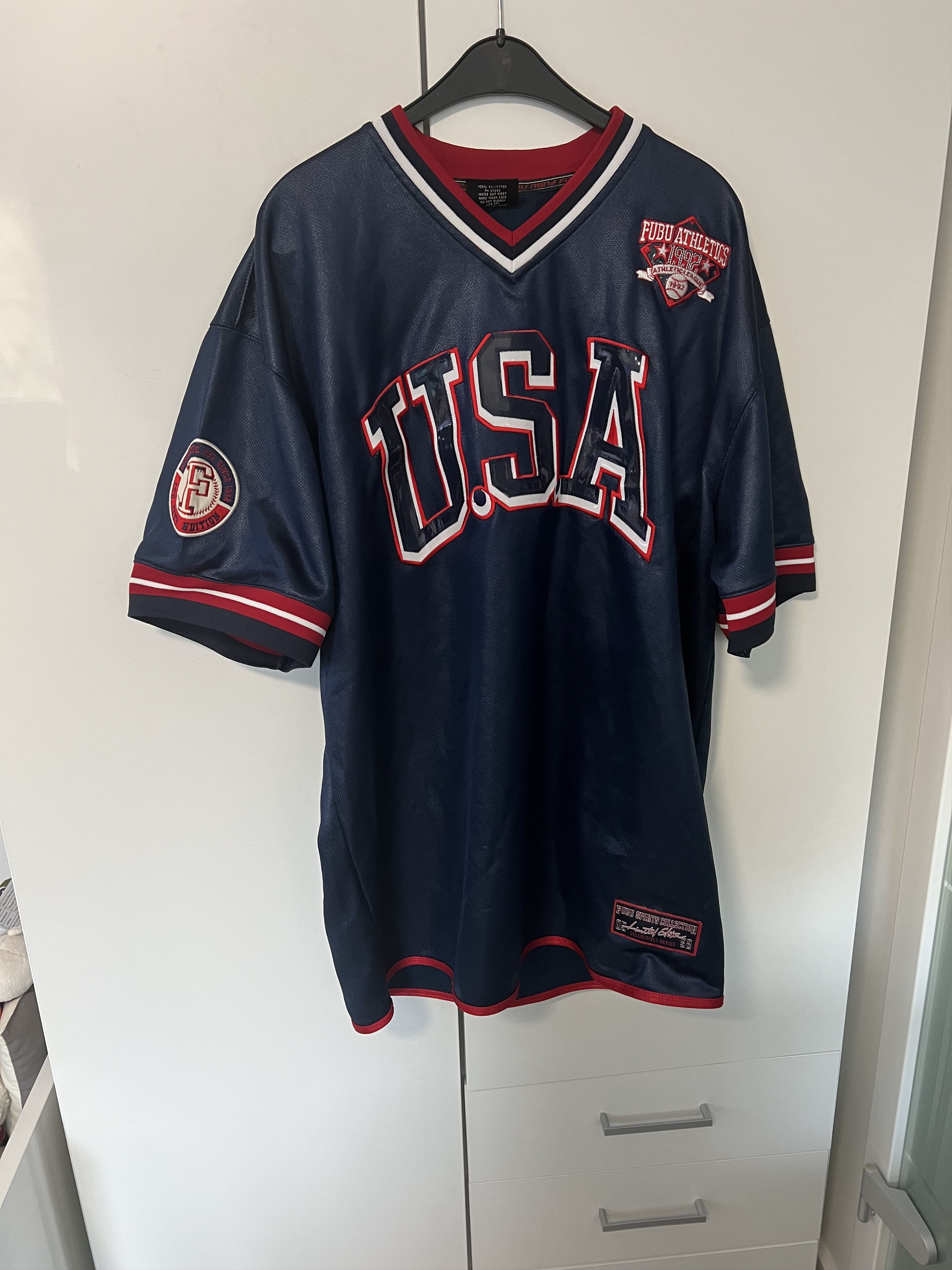 Fubu Vintage FUBU USA Jersey SIZE 1X (XXL) Size US XXL / EU 58 / 5 - 2 Thumbnail