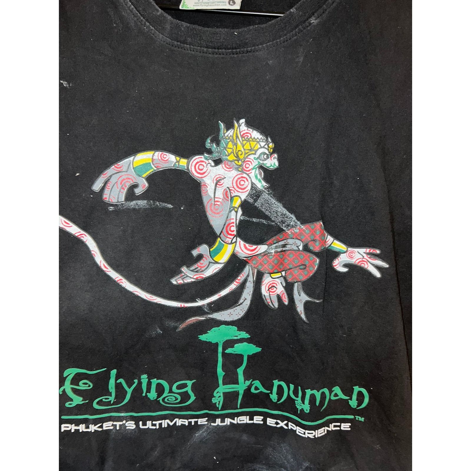 Vintage Vintage Phuket Shirt Flying Hanuman Jungle Graphic Tee M Size US M / EU 48-50 / 2 - 2 Thumbnail