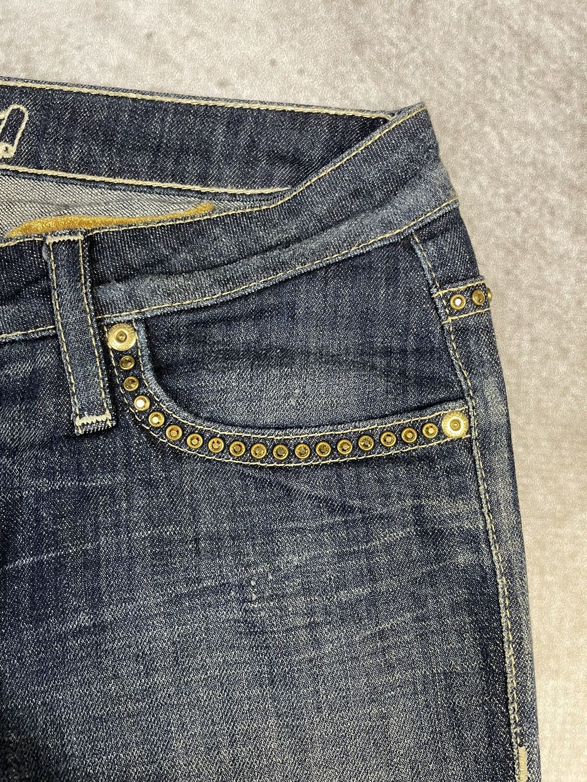 Robins Jeans Y2k Robin's Jean Low Rise Flare Boot Cut Denim Size 28" / US 6 / IT 42 - 12 Thumbnail