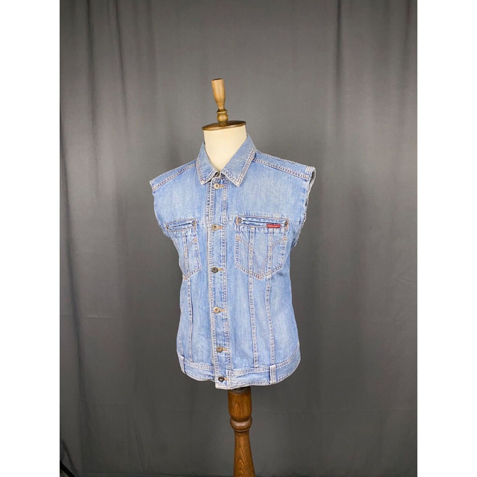 Dolce & Gabbana RARE! Dolce&Gabbana Vintage Men's Blue Denim Vest Size 40/54 Size US L / EU 52-54 / 3 - 4 Thumbnail