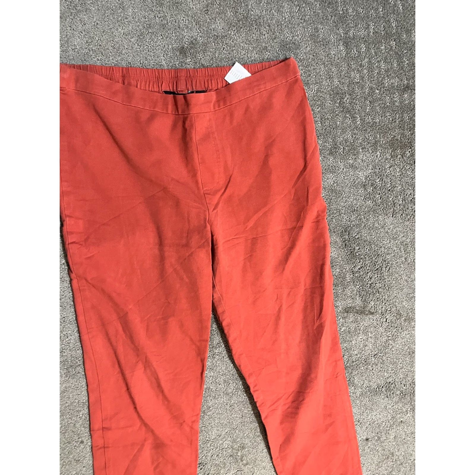 Vintage Isaac Mizrahi Live Pants Pull On Ankle Length Slim Leg 12 Orange Women Casual Size 34" / US 12 / IT 48 - 2 Thumbnail