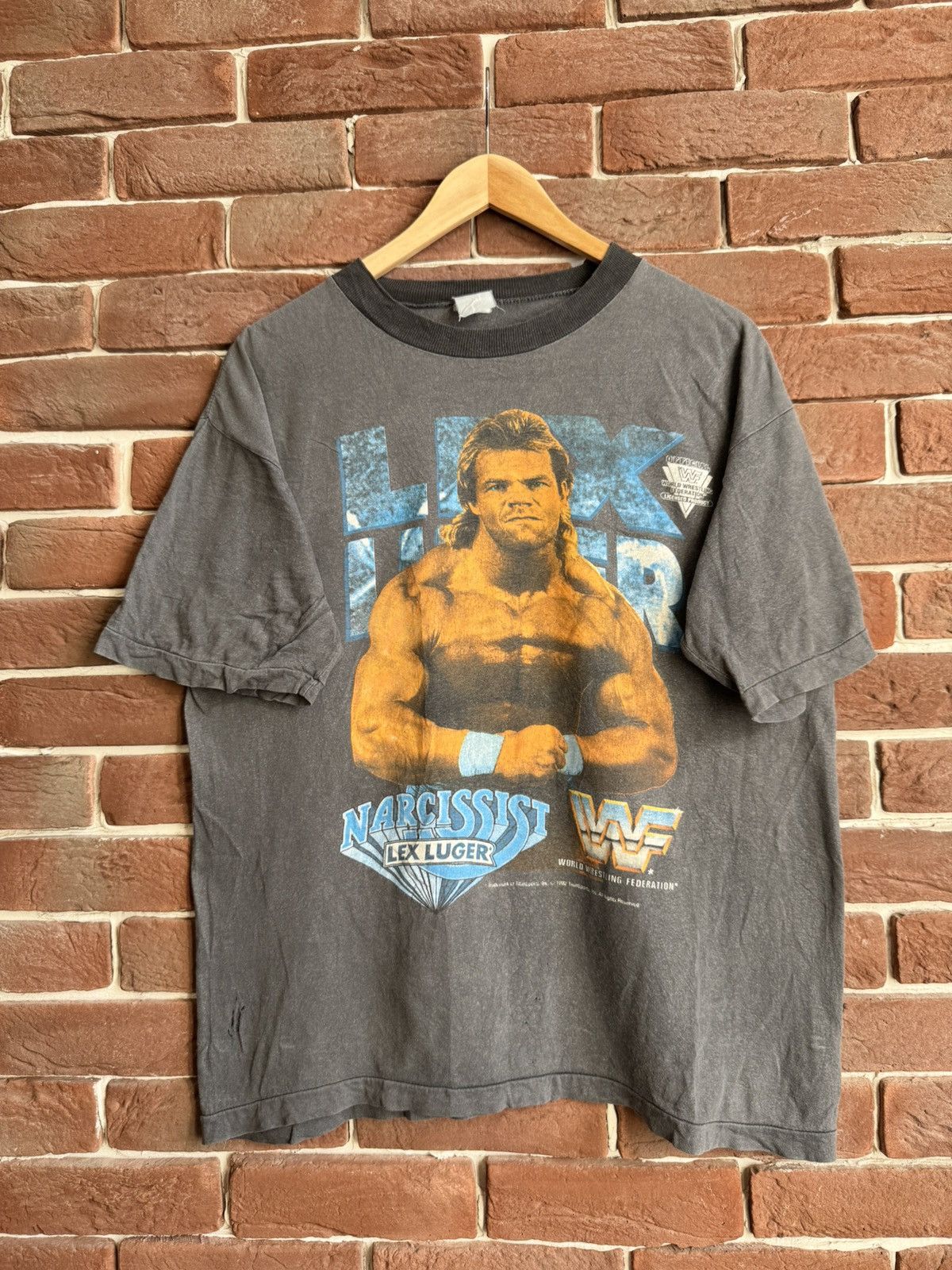 Vintage 1992 Lex Luger Vintage 90s Rare Wrestling Tee WWF WWE Size US L / EU 52-54 / 3 - 1 Thumbnail
