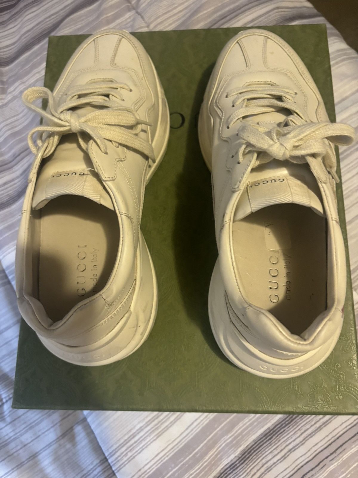 Gucci Gucci Rhyton sneaker with Gucci logo Size US 7 / EU 40 - 8 Thumbnail