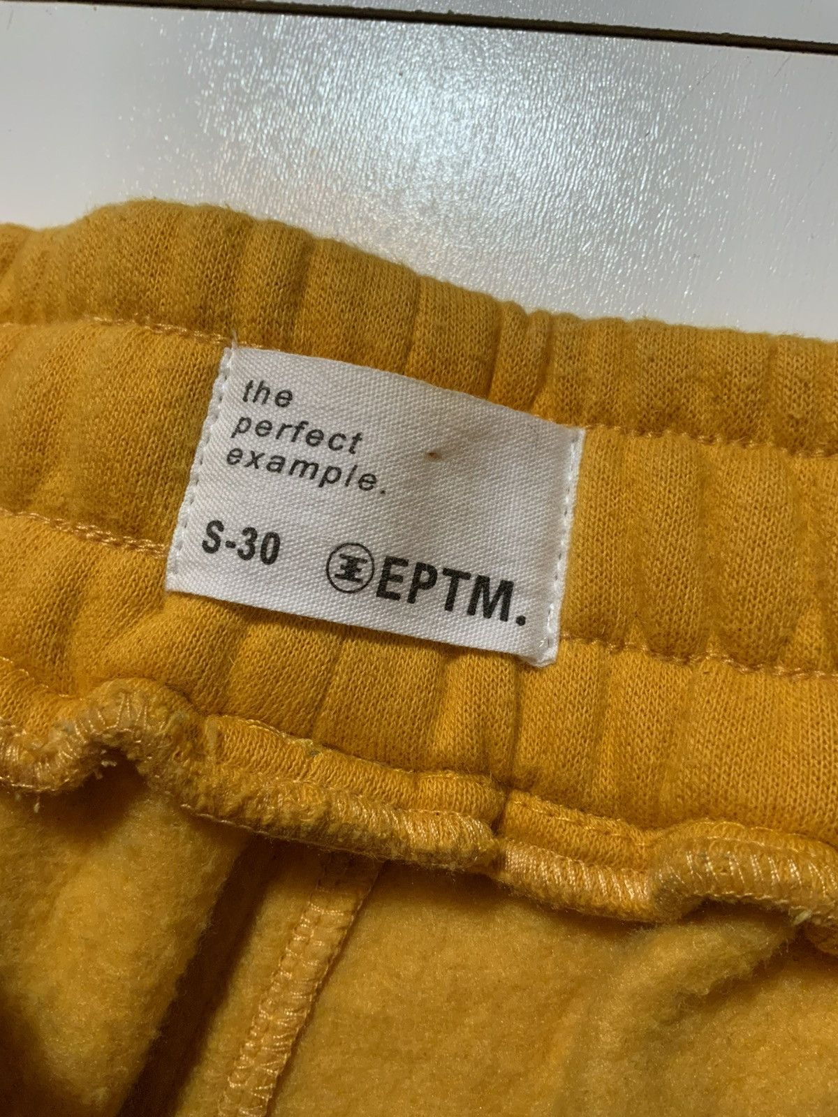EPTM. EPTM Mustard Yellow Black Straps Cargo Fleece Sweatpants. Size US 32 / EU 48 - 8 Thumbnail