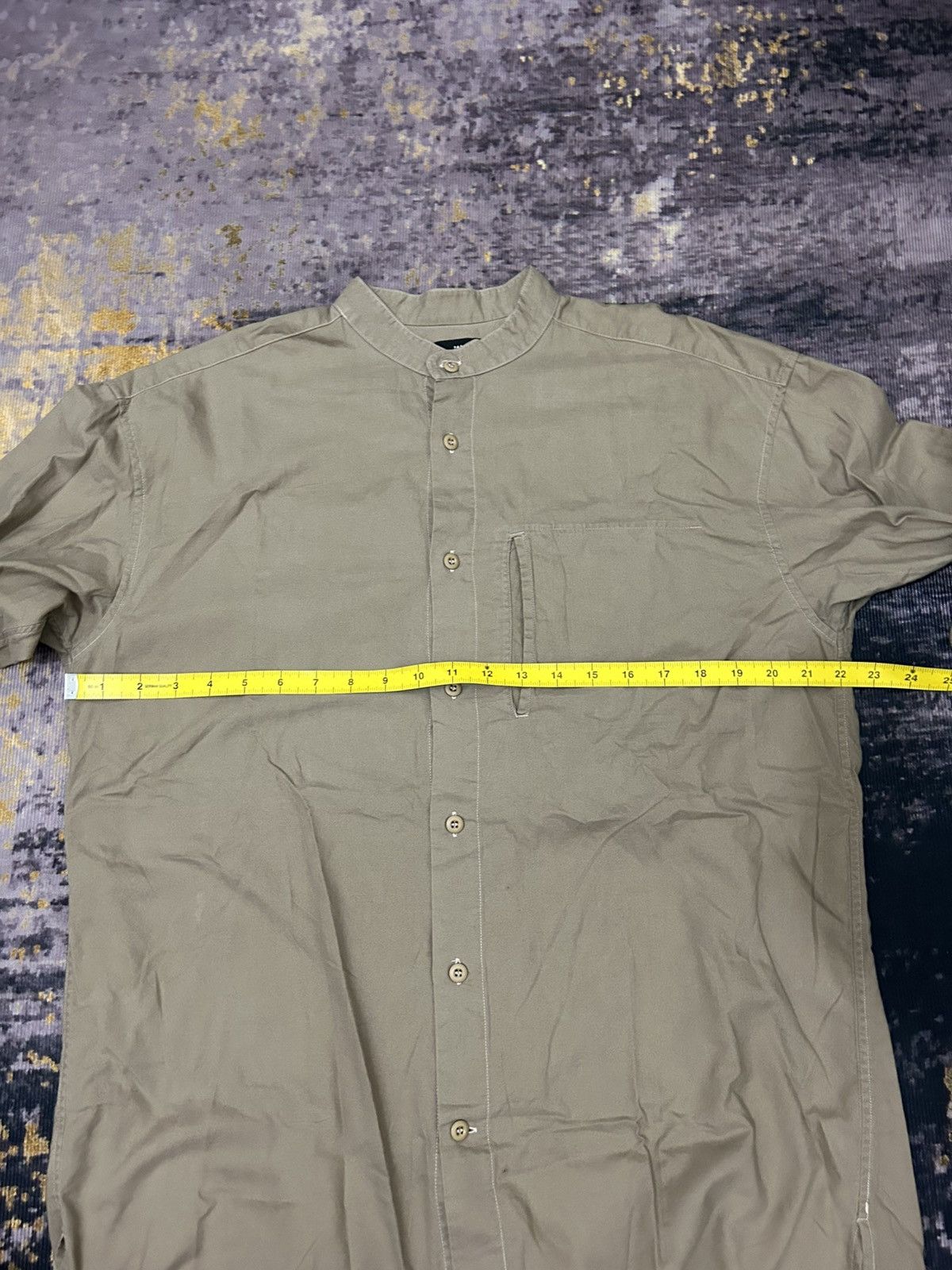 Issey Miyake Vintage Issey Miyake Stand Collar Button Shirt Size US M / EU 48-50 / 2 - 10 Thumbnail
