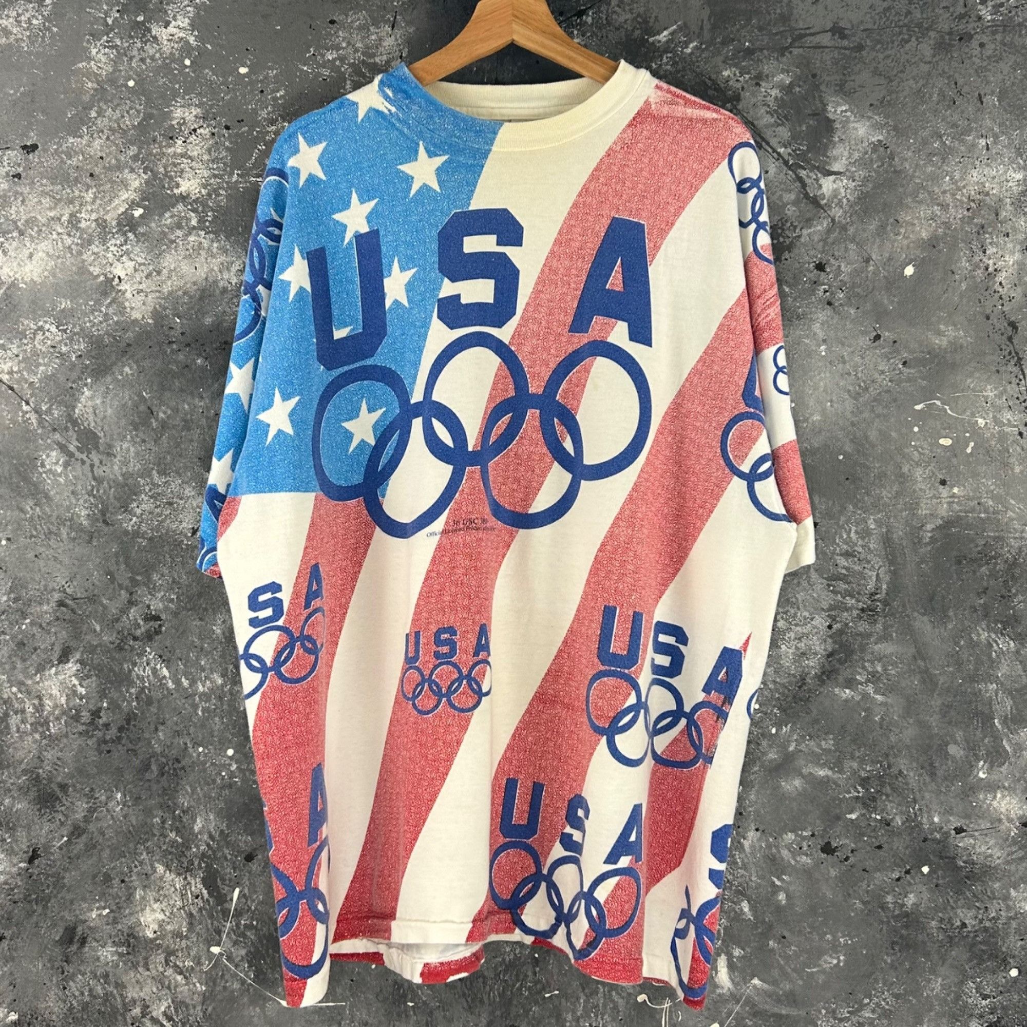 Vintage Vintage 90’s Olympics USA shirt Size US XXL / EU 58 / 5 - 1 Thumbnail