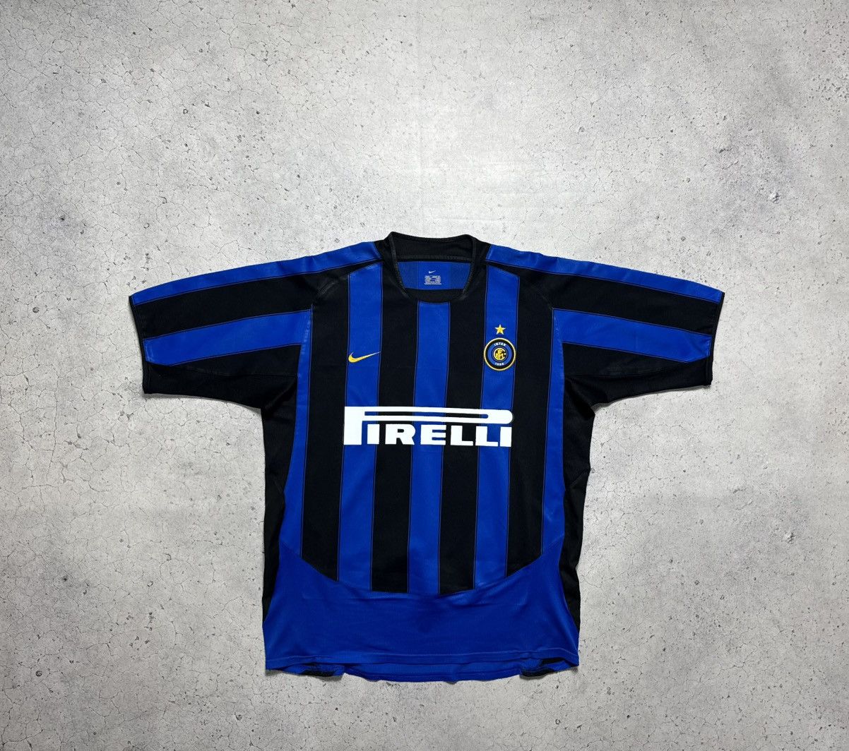 Nike Nike FC Inter Milan 2003/2004 Vintage Soccer Jersey Size US L / EU 52-54 / 3 - 1 Thumbnail