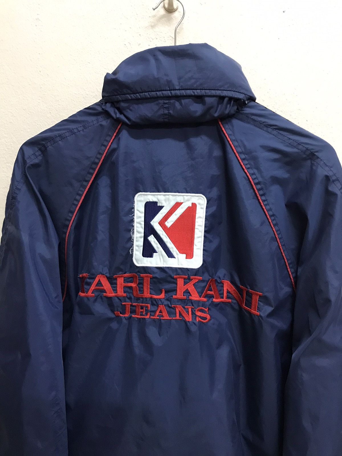 Karl Kani Vintage 90s Karl Kani Jeans Biglogo Windbreaker Jacket Size US XL / EU 56 / 4 - 6 Thumbnail