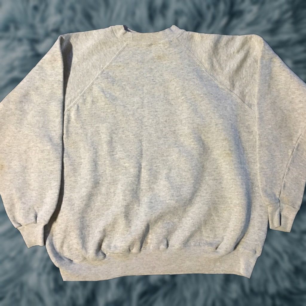 Vintage VINTAGE 80s Faded Distress Sweatshirt L USA Grunge Surf Skate Track Biker Punk 90s Size US L / EU 52-54 / 3 - 1 Thumbnail