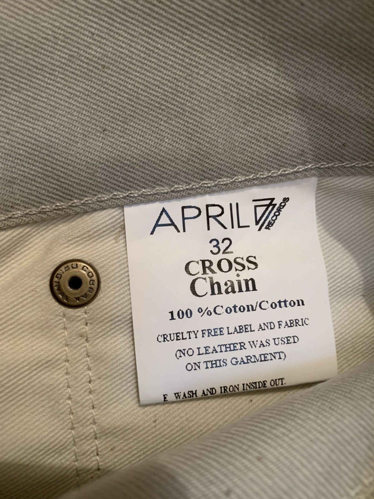 April 77 *RARE* style CROSS CHAIN raw grey 35/33,5 Size US 35 - 11 Thumbnail