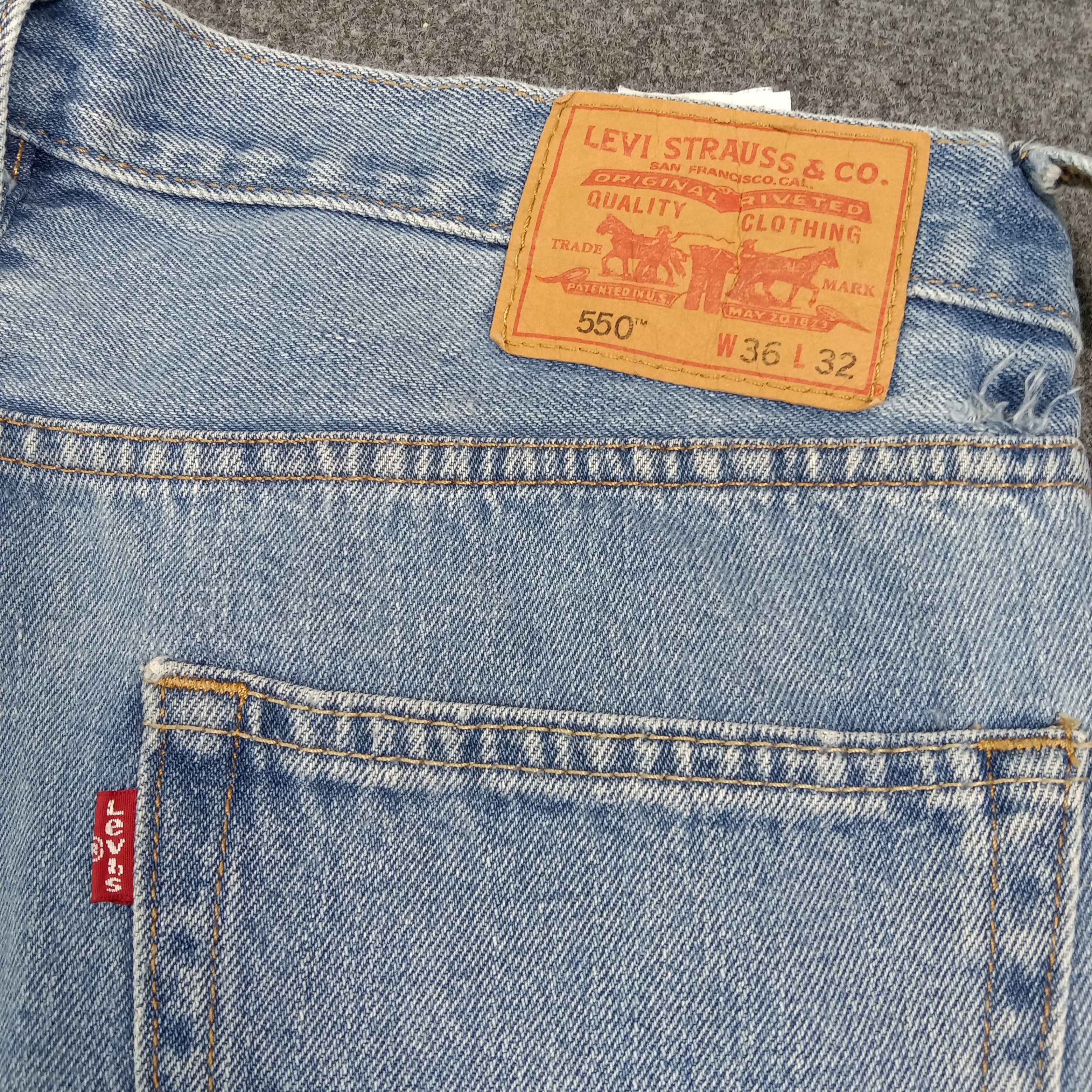 Levi's 90s LEVI'S 550 Distressed Style Denim Jeans C272N7 Size US 36 / EU 52 - 8 Thumbnail