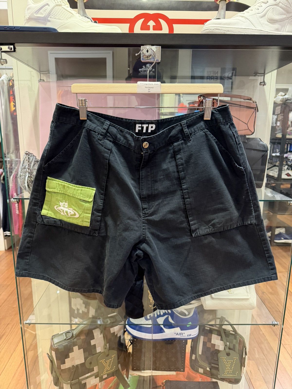 Fuck The Population FTP Cargo Shorts - Black Size US 36 / EU 52 - 1 Thumbnail