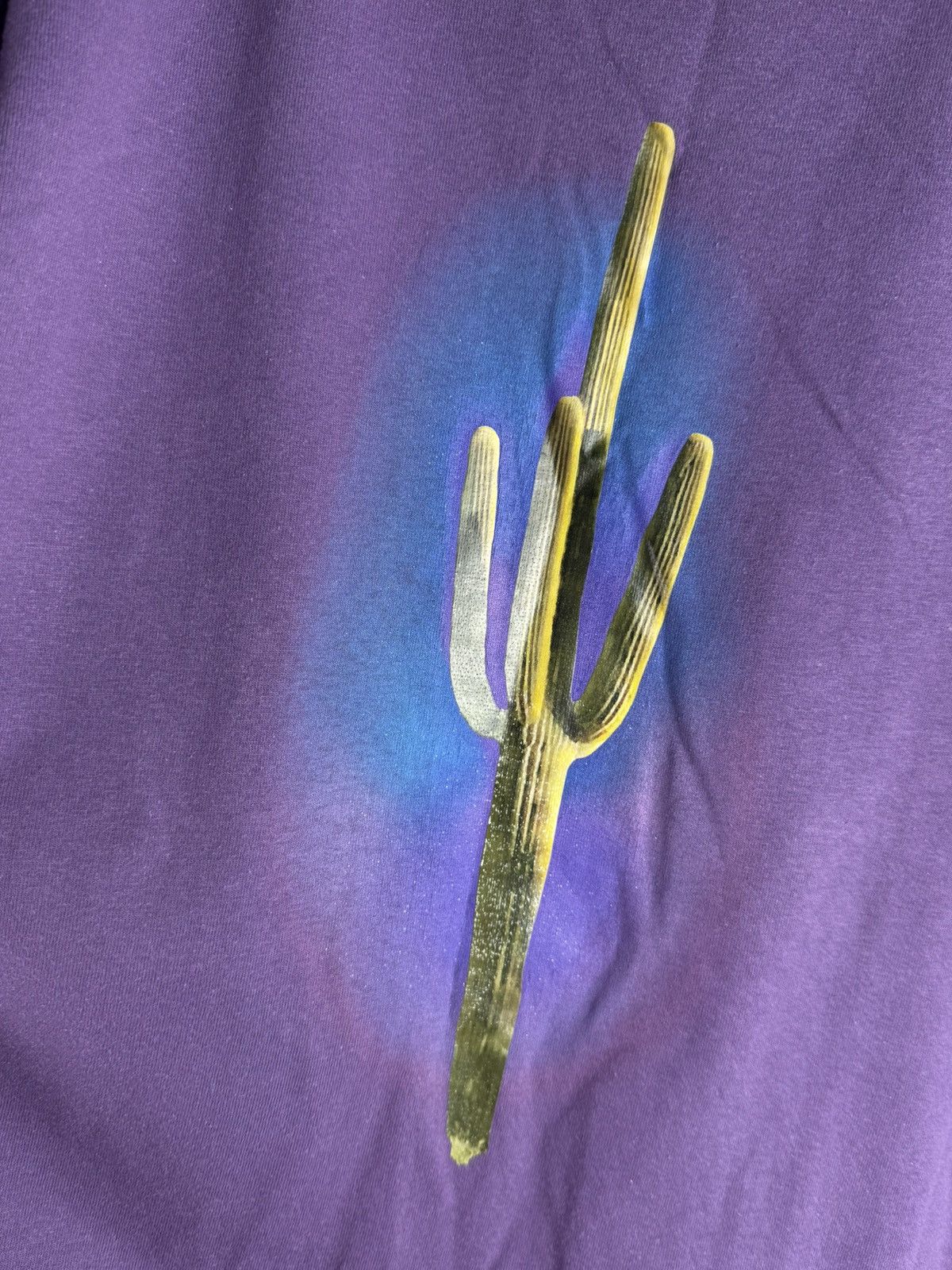 Palm Angels Palm Angels Cactus S/S T-Shirt Purple Size US M / EU 48-50 / 2 - 2 Thumbnail