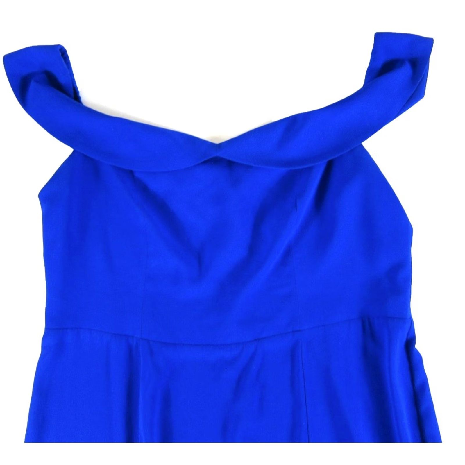 Show Me Your MuMu Show Me Your MuMu Royal Blue Off Shoulder Cap Sleeve Long Maxi Dress 3XL Size XXL / US 16-18 / IT 52-54 - 4 Thumbnail