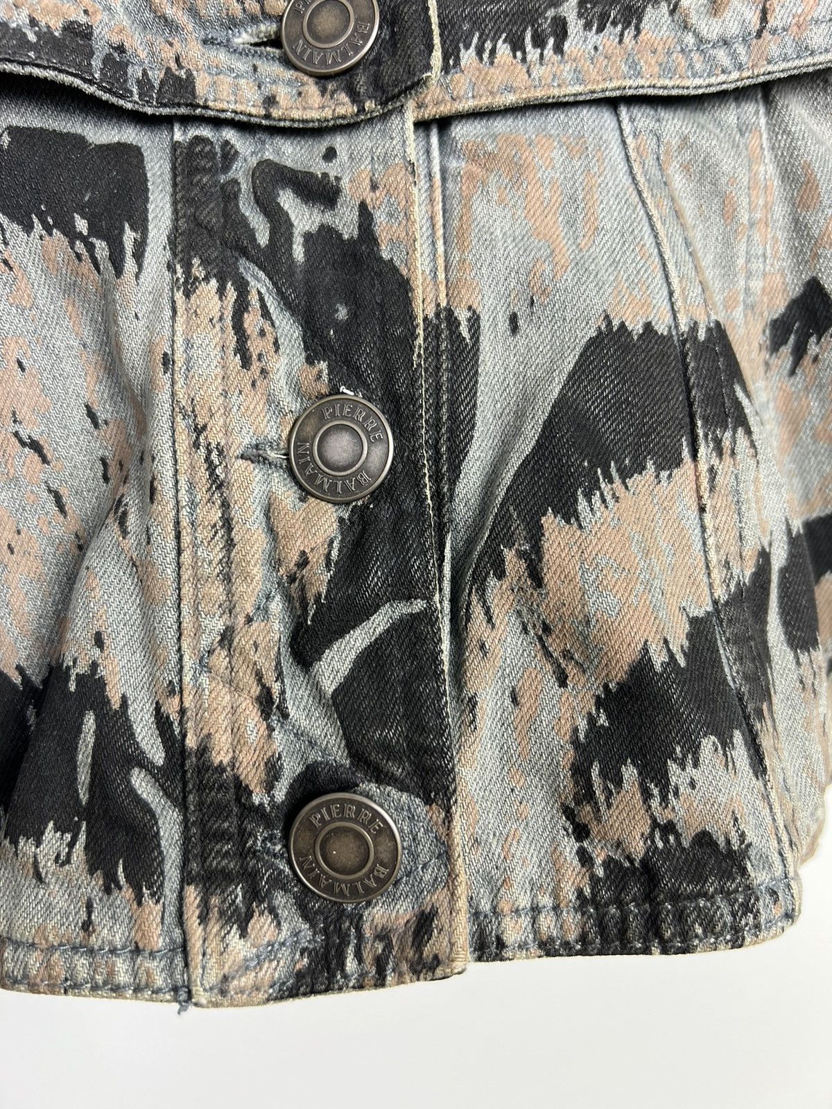 Pierre Balmain Pierre Balmain Y2K Zebra Print Denim Jacket Size S / US 4 / IT 40 - 3 Thumbnail