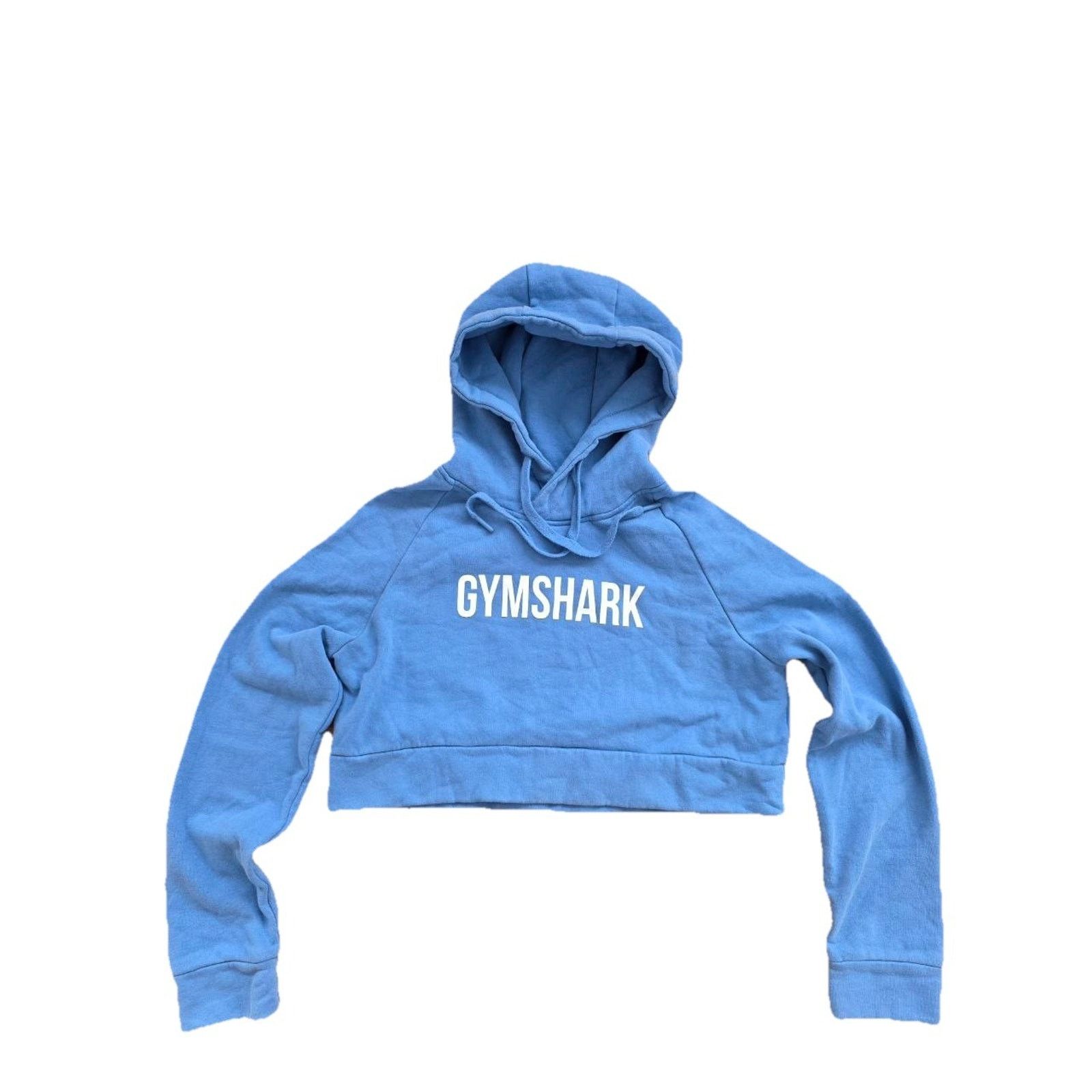 Gymshark Gymshark Women Cropped Hoodie Blue Y2K Size Small A001395 Size S / US 4 / IT 40 - 1 Thumbnail