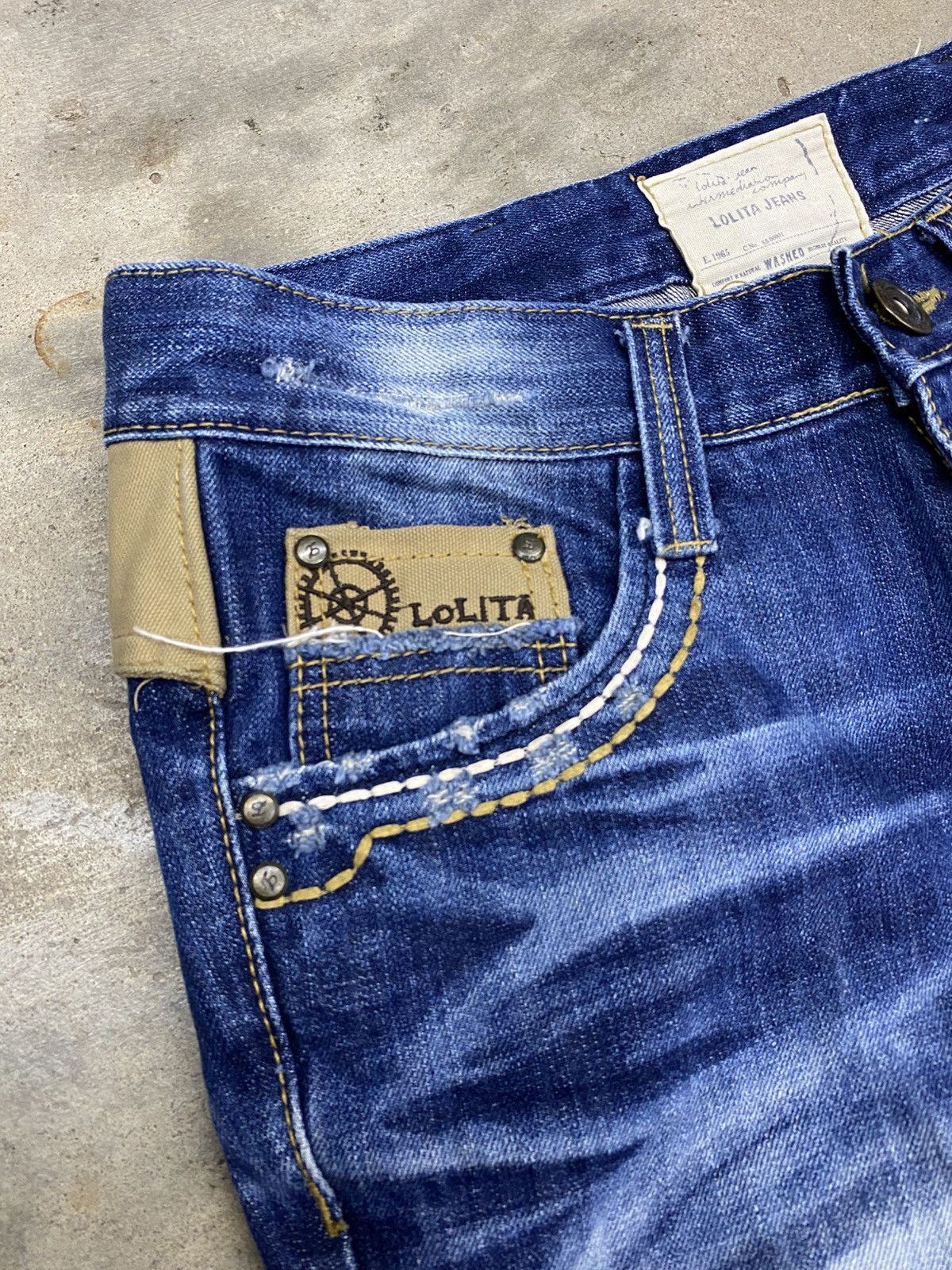 Beauty Beast × Jean undefined wash jeans lolita dungareesro pant Size US 32 / EU 48 - 4 Thumbnail
