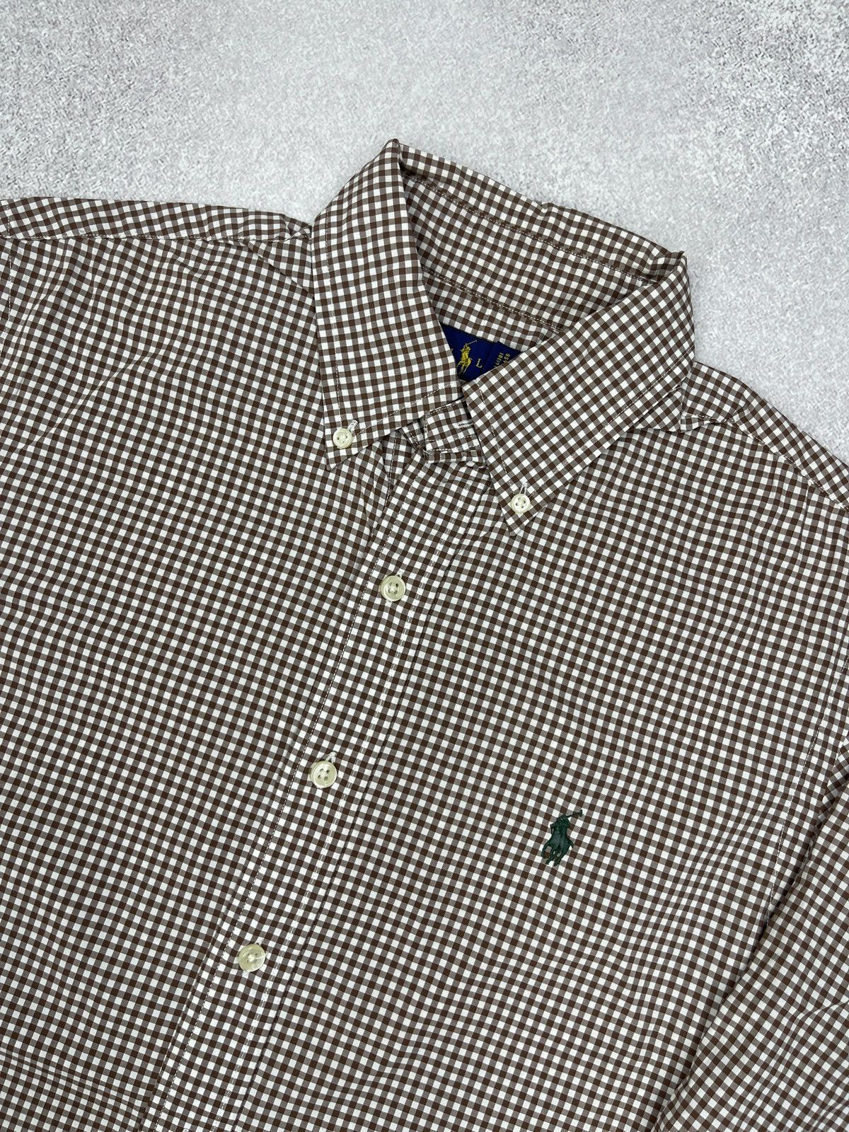 Ralph Lauren Mens Polo Ralph Lauren Shirt Plaid Into a Cage Brown Size S Size US S / EU 44-46 / 1 - 4 Thumbnail