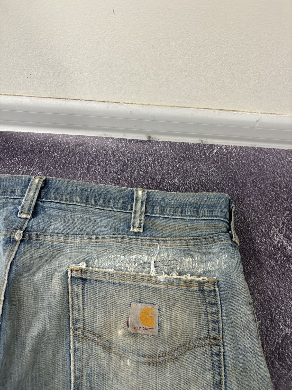 Carhartt Vintage Carhartt Workwear Y2K Faded Hype Denim Baggy Jeans Size US 38 / EU 54 - 8 Thumbnail
