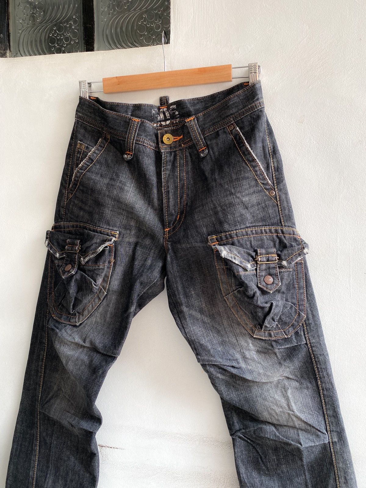 Edwin × Vintage Vtg Edwin 505 Engienered Cargo Pants Size US 31 - 1 Thumbnail