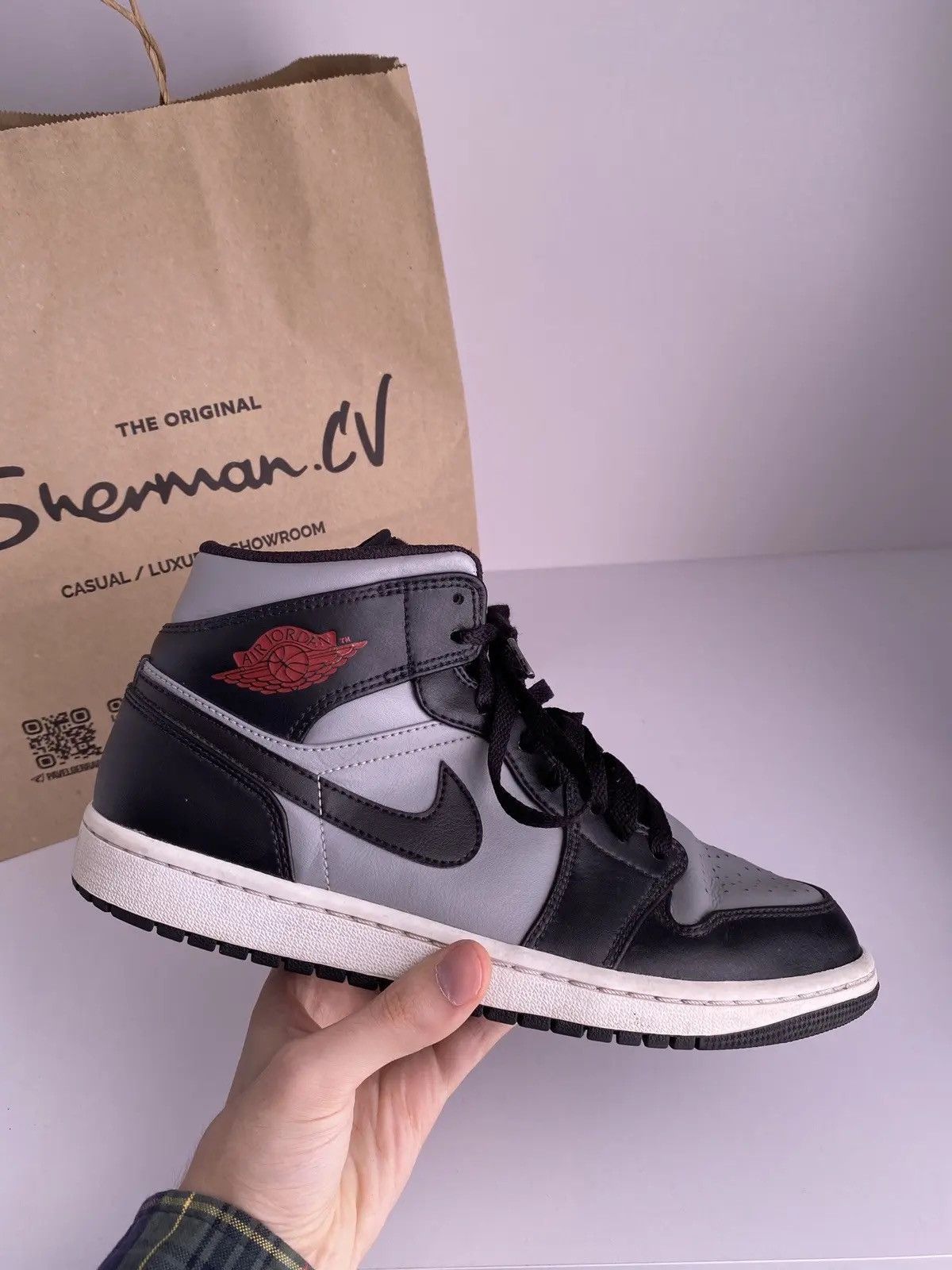 Nike Air Jordan Mid Shadow Red Black 554724-096