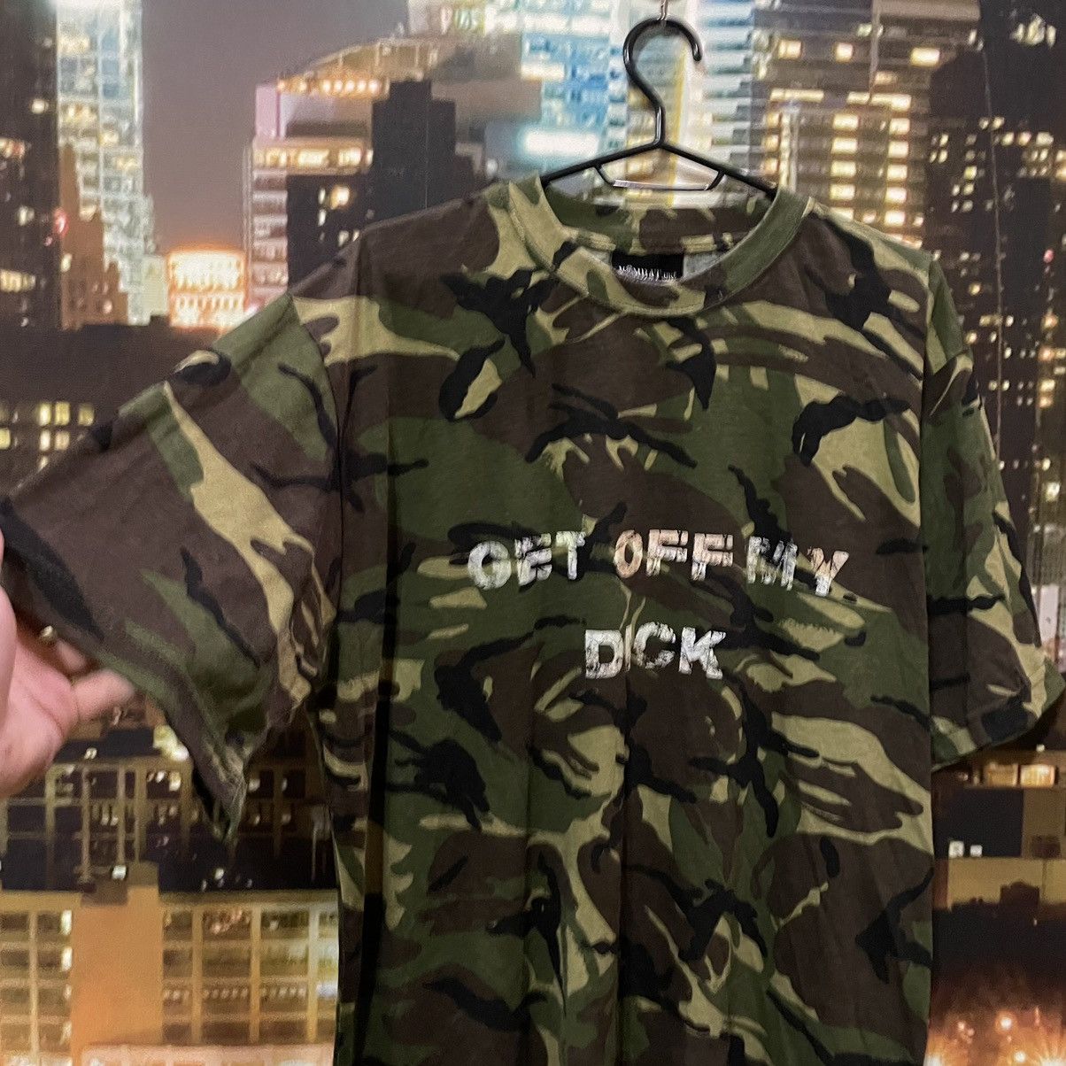 Japanese Brand MILITARY T SHIRT HUMOR GET OFF MY DICK ABSURD SLOGAN LOGO Size US M / EU 48-50 / 2 - 5 Thumbnail