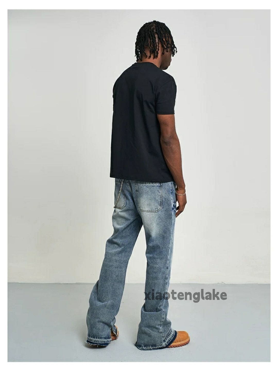 Jean × Vintage Washed faded utility punk grunge hiphop damaged jeans Size US 32 / EU 48 - 5 Thumbnail