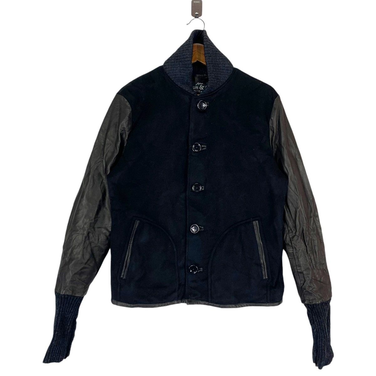 If Six Was Nine × Japanese Brand VINTAGE SLOW GUN & CO SHIBUYA VARSITY LEATHER JACKET Size US M / EU 48-50 / 2 - 1 Thumbnail