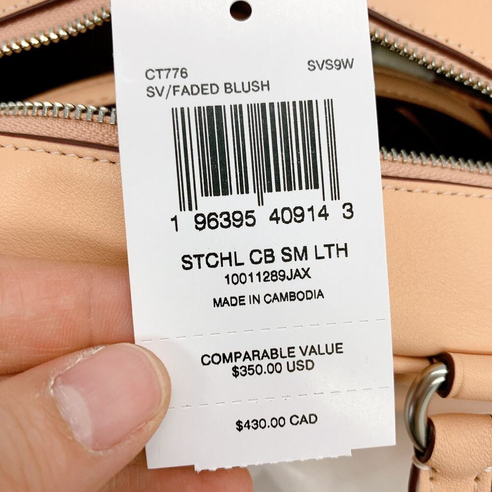 Coach Coach CT776 Satchel Crossbody Bag in Sv/Faded Blush Size ONE SIZE - 8 Thumbnail