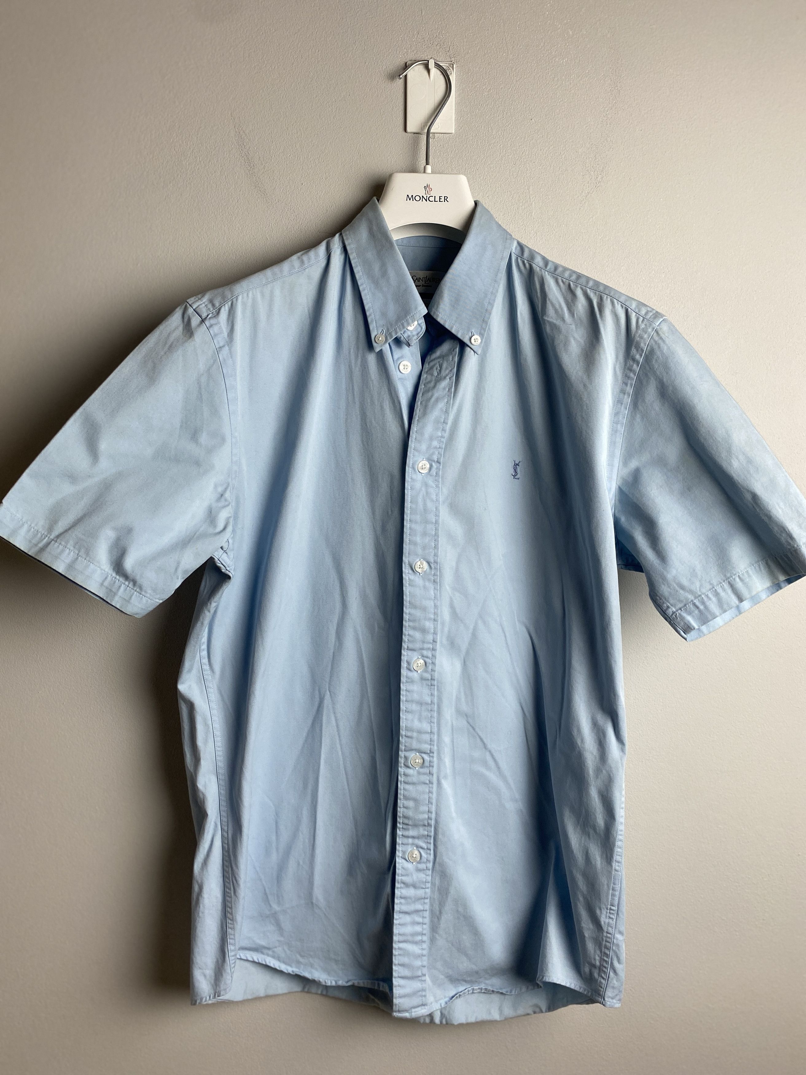 Yves Saint Laurent YSL Yves Saint Laurent small logo short sleeve shirt Size US M / EU 48-50 / 2 - 1 Thumbnail