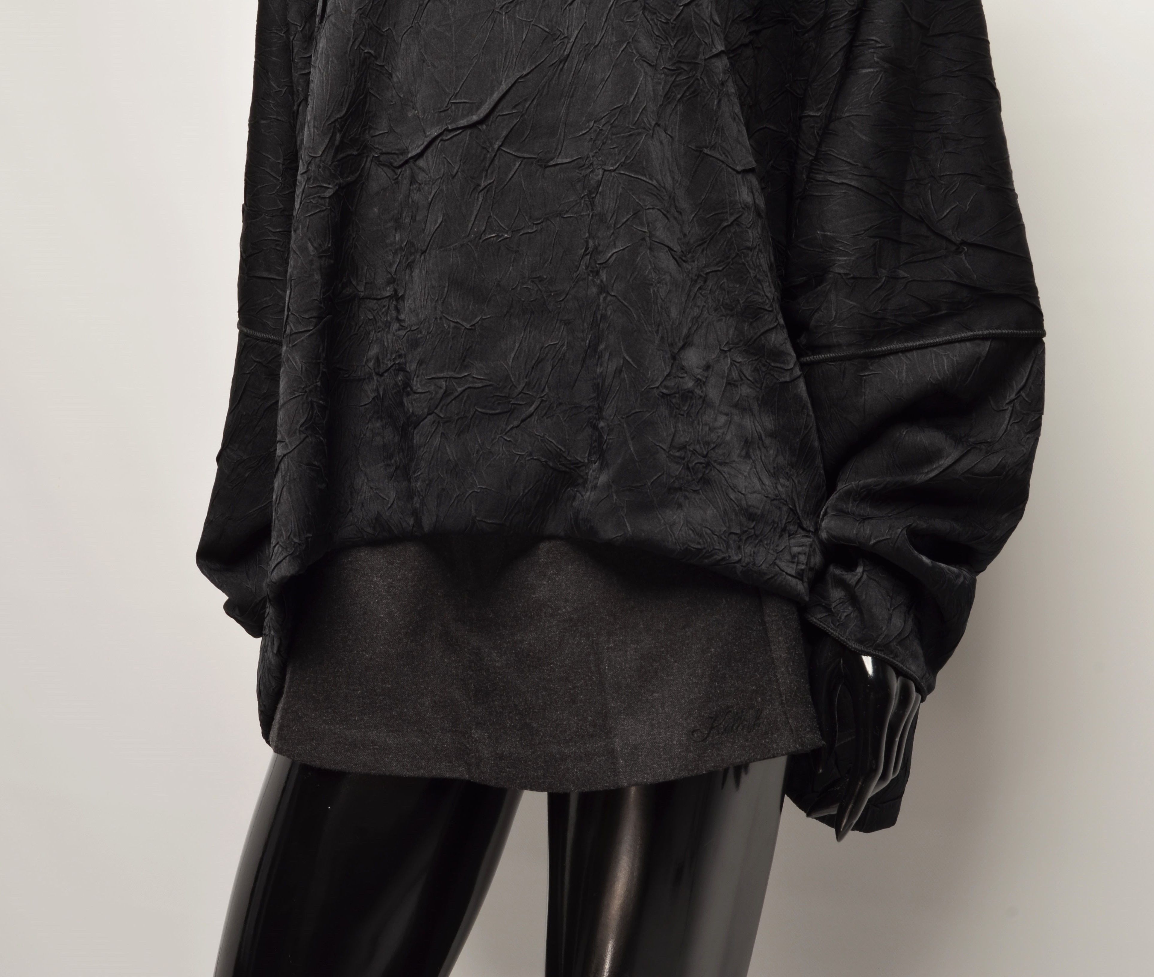 Designer × Japanese Brand Christa De Carouge Avant Garde Oversized Crinkled Blouse Top Size ONE SIZE - 3 Thumbnail