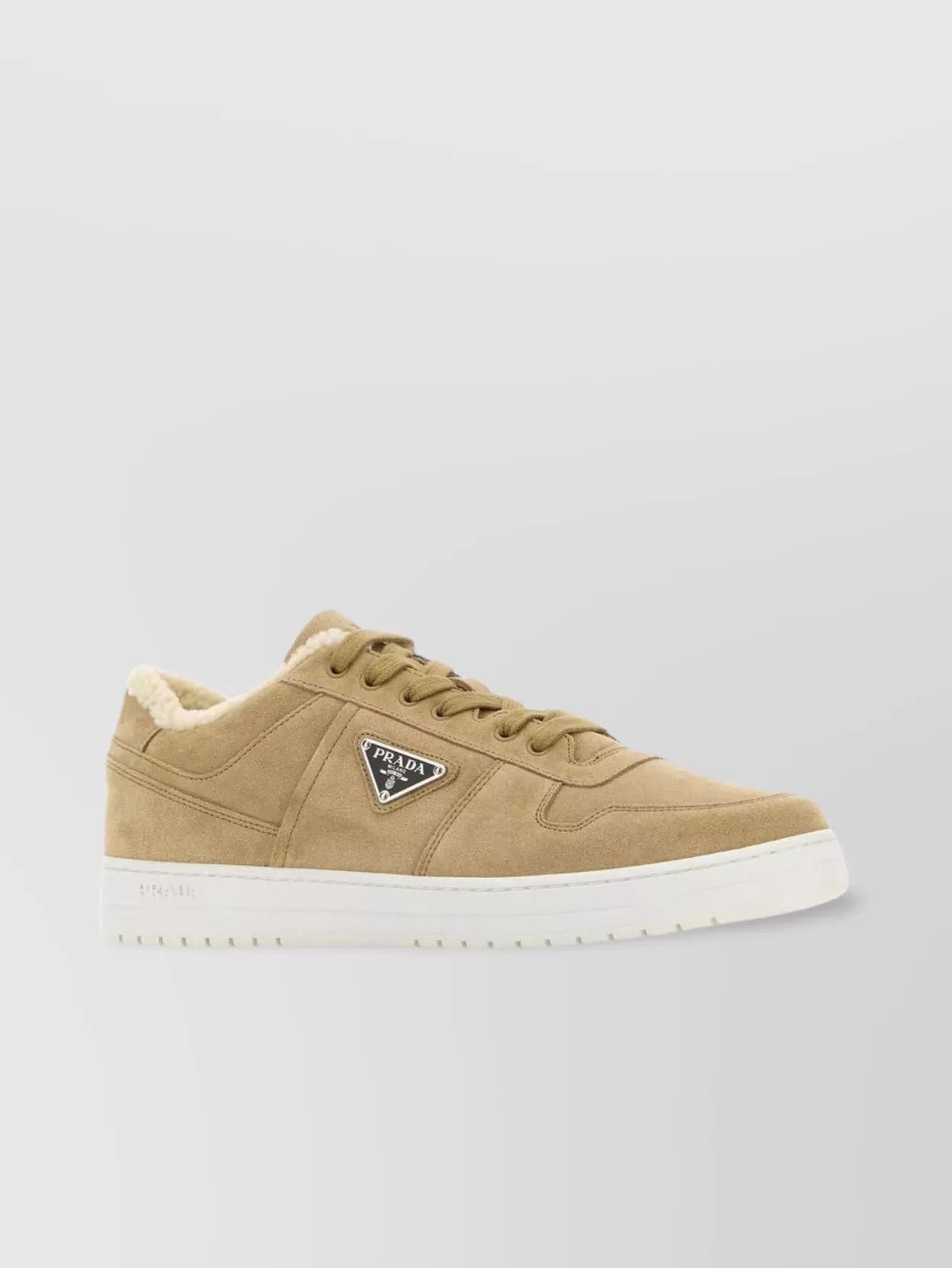 Prada o1mt1gz1024 Urban Suede Low-Top Sneakers in Brown Size US 8 / EU 41 - 2 Thumbnail